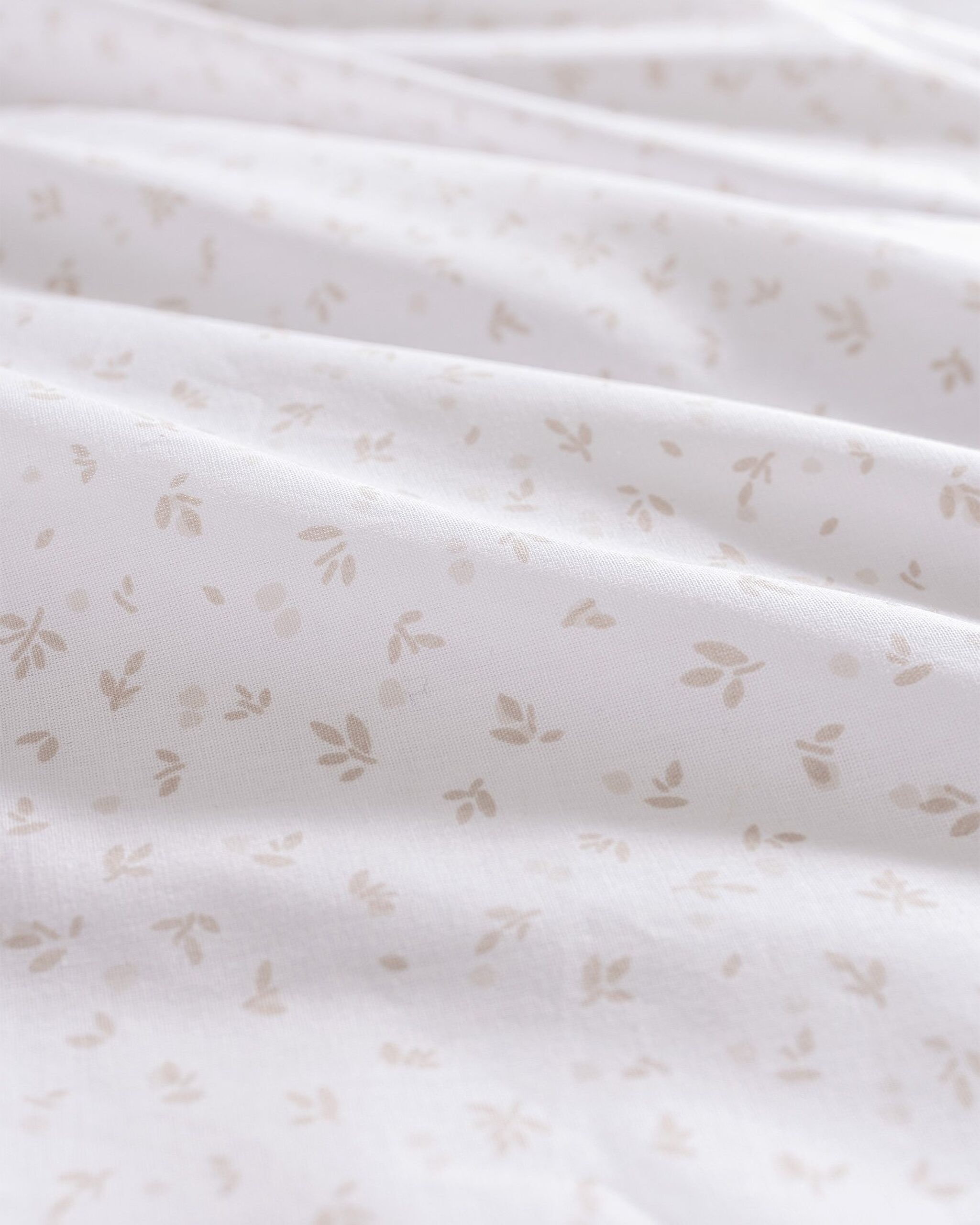 Ensemble de housse de couette imprimé Ranforce 100 % coton simple Botie - Beige - 5