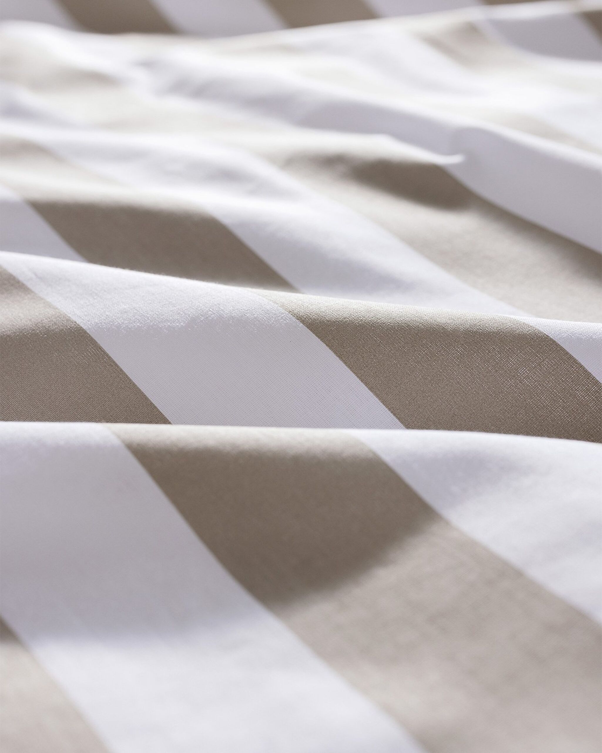 Ensemble de housse de couette imprimé Ranforce simple 100 % coton Avignon - Kaki - 5