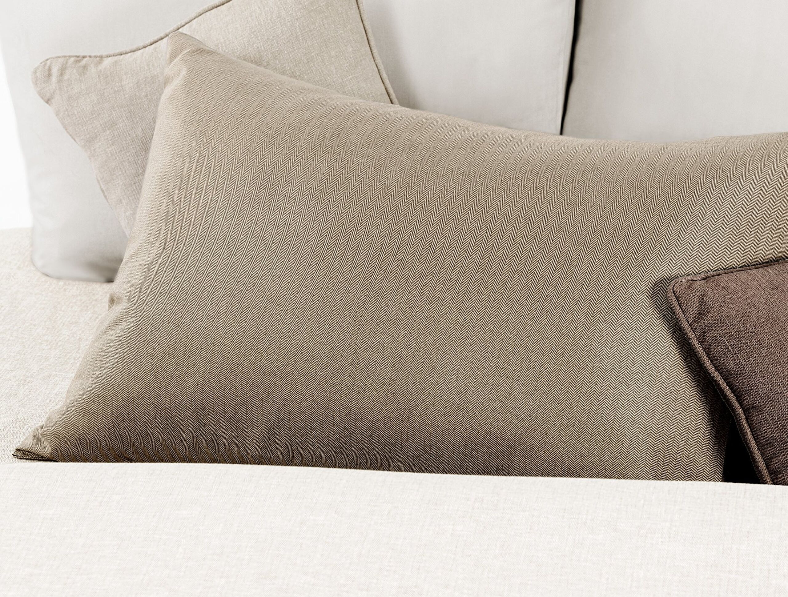 Ensemble de housse de couette imprimée simple Cher - Beige - 2