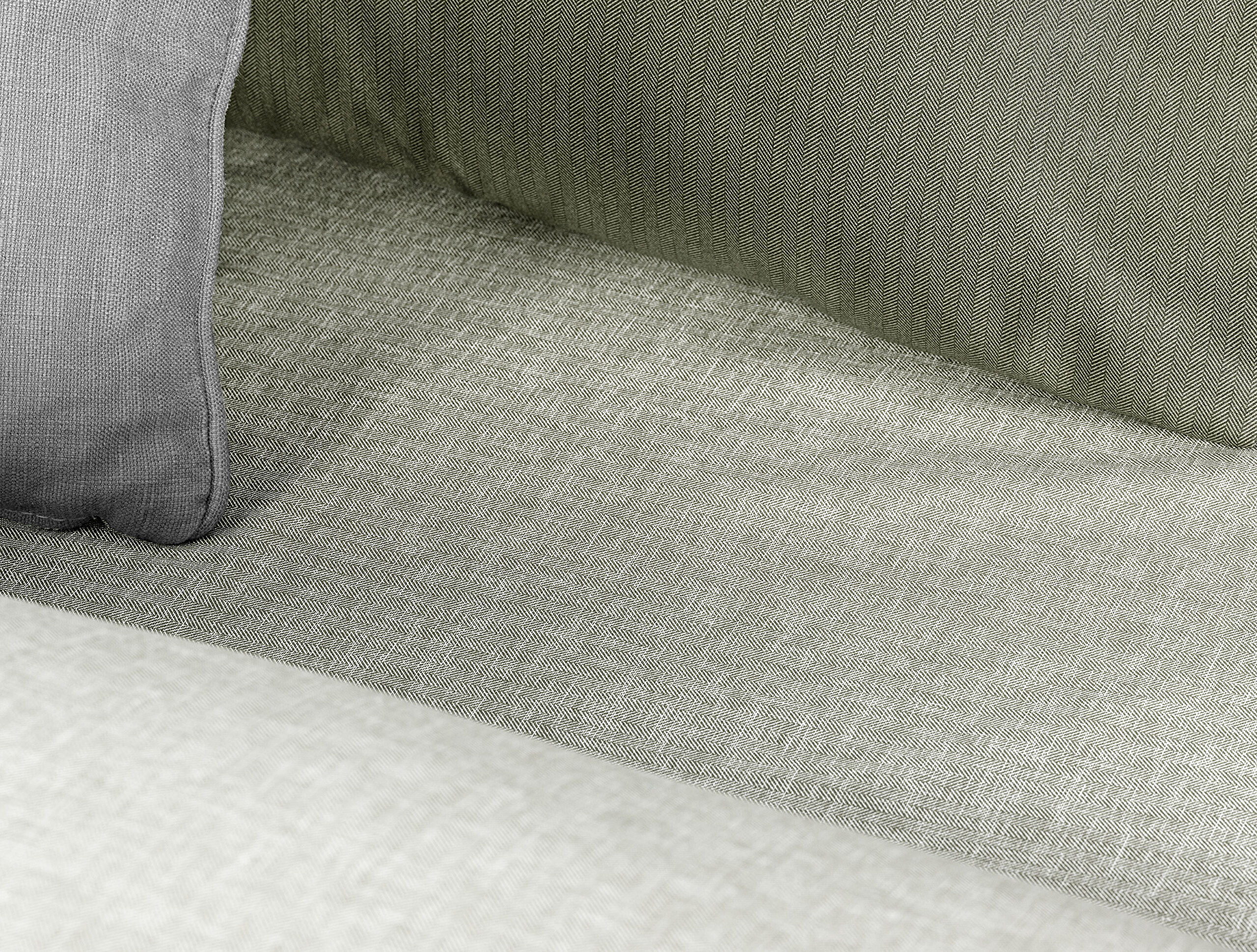 Parure de lit imprimée Cher pour lit simple - Kaki - 3