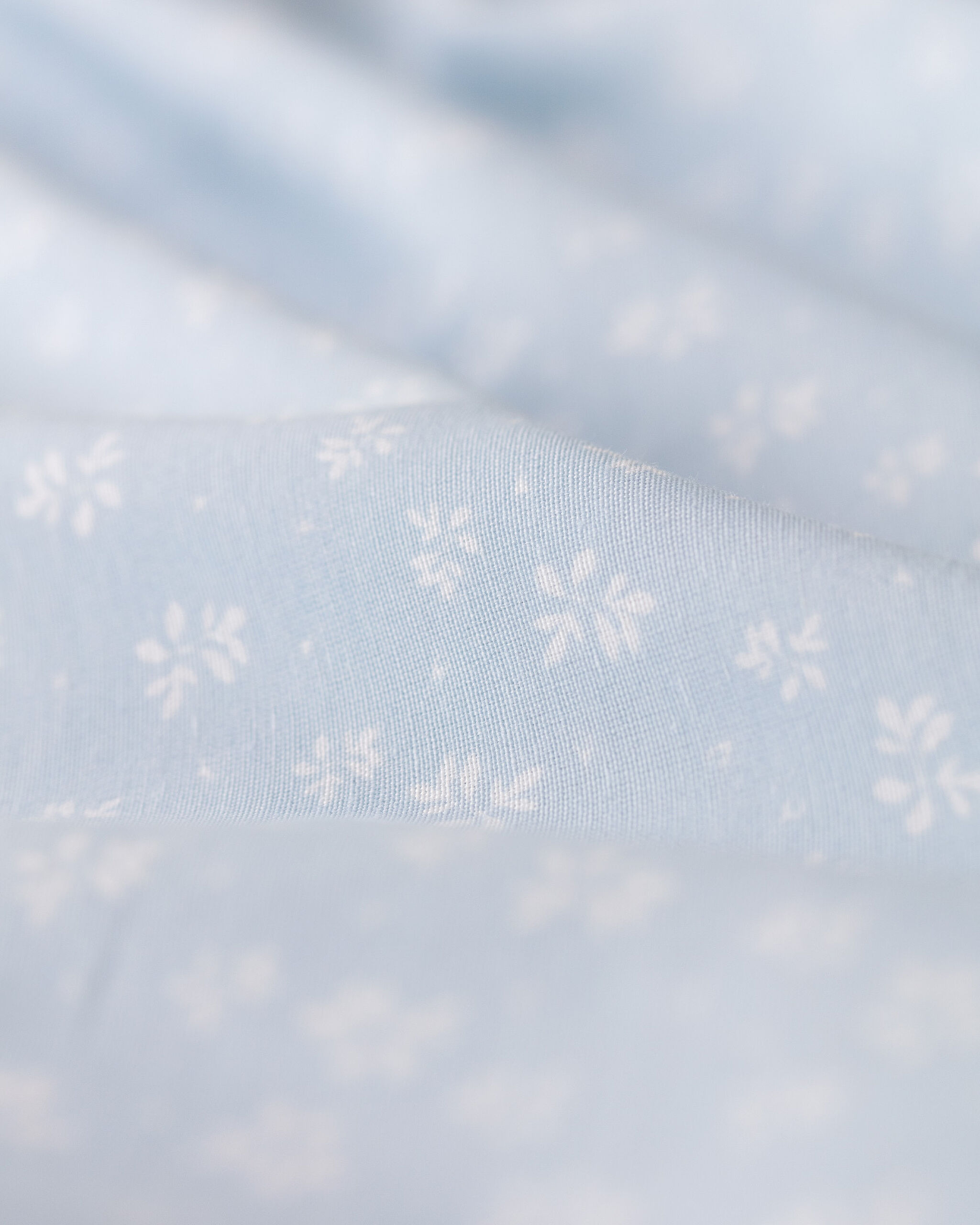 Parure de lit simple Marlie en coton imprimé - Bleu - 6