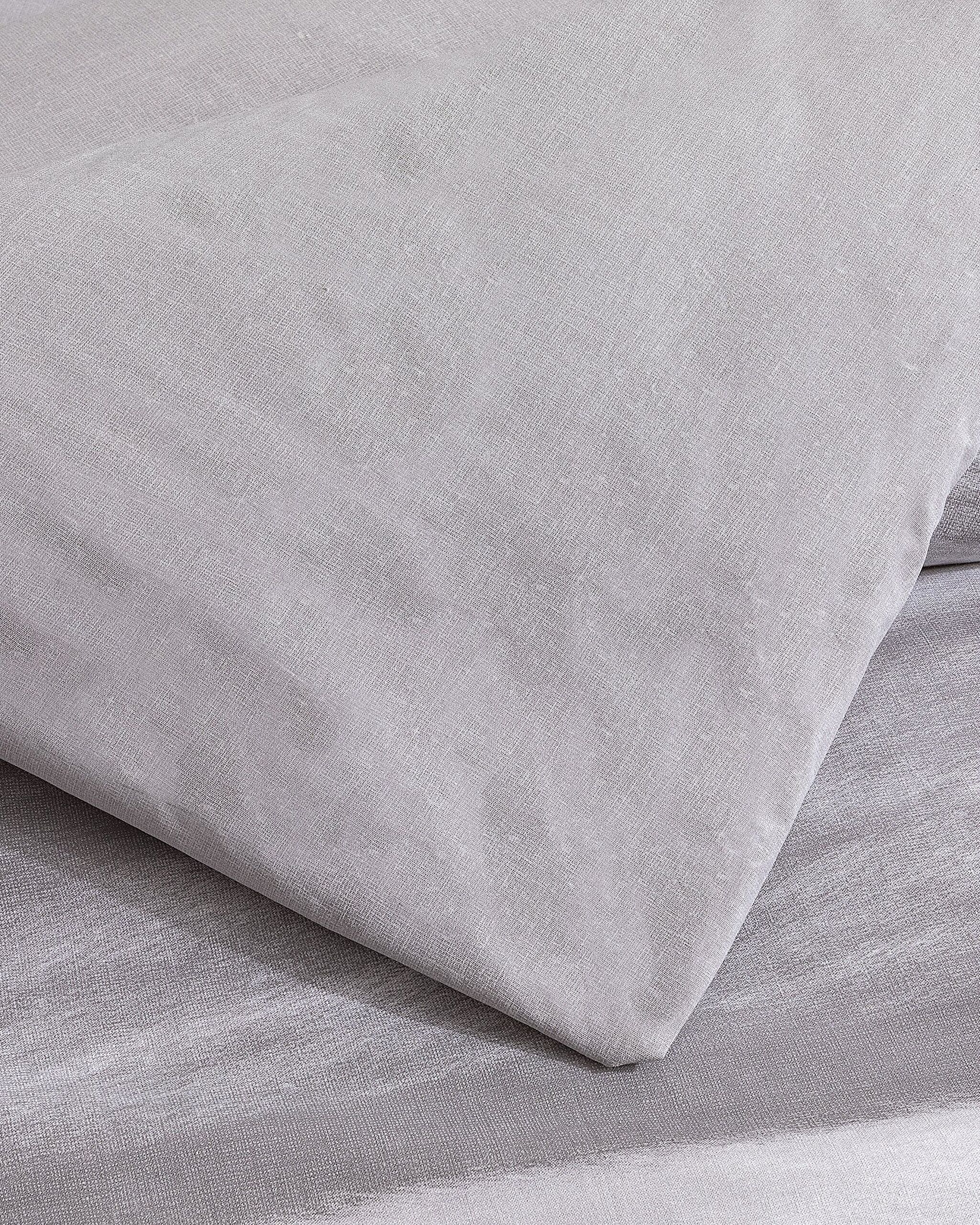 Ensemble de housse de couette imprimée en coton simple Noun - Gris - 4