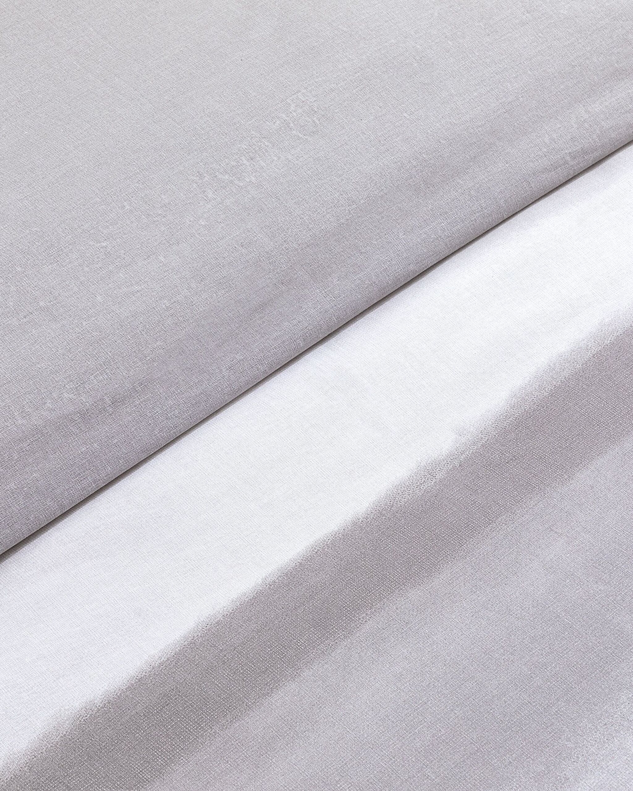 Ensemble de housse de couette imprimée en coton simple Noun - Gris - 5