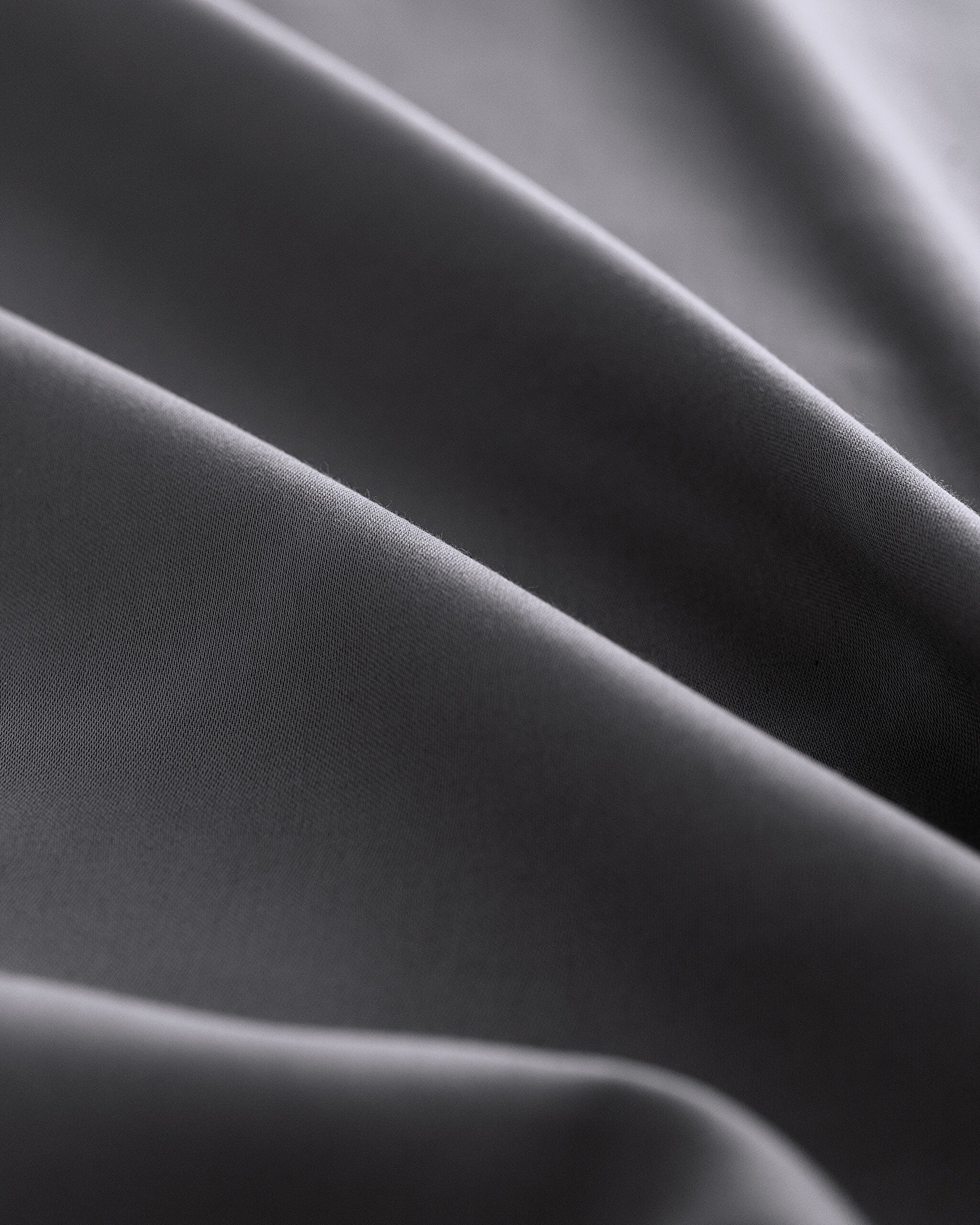 Housse de couette en satin 100 % coton pour très grand lit Ciel - Gris foncé - 3