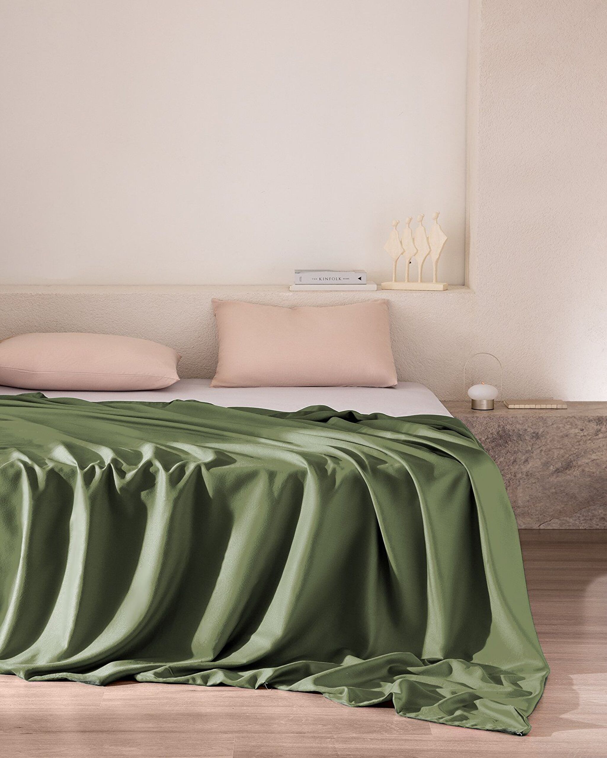 Ciel King Size Satin Duvet Cover - 0