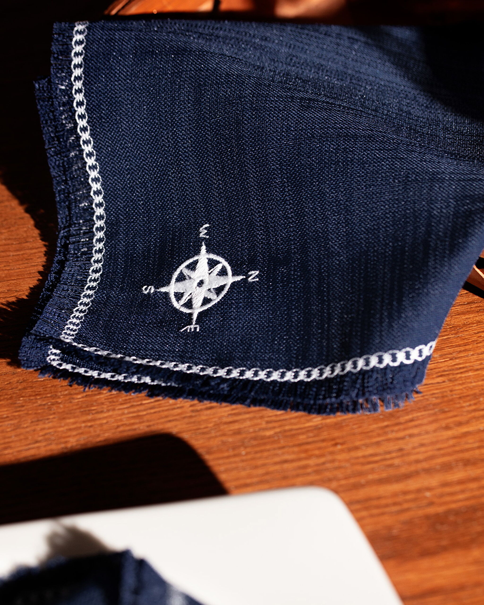 Barre 2-Piece Napkin - Navy Blue - 2