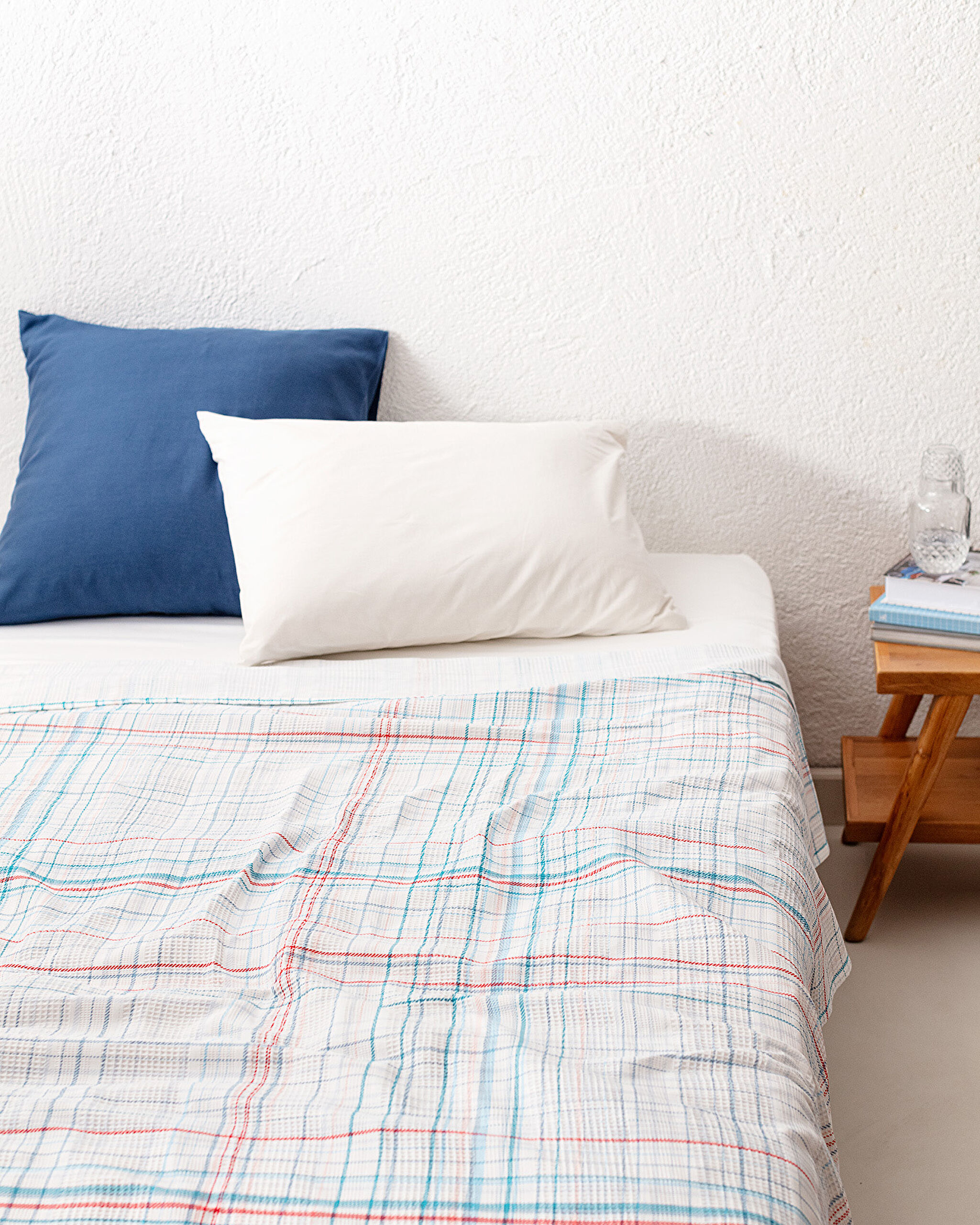 Piqué Double Cardé Imprimé Fauve - Turquoise - 1