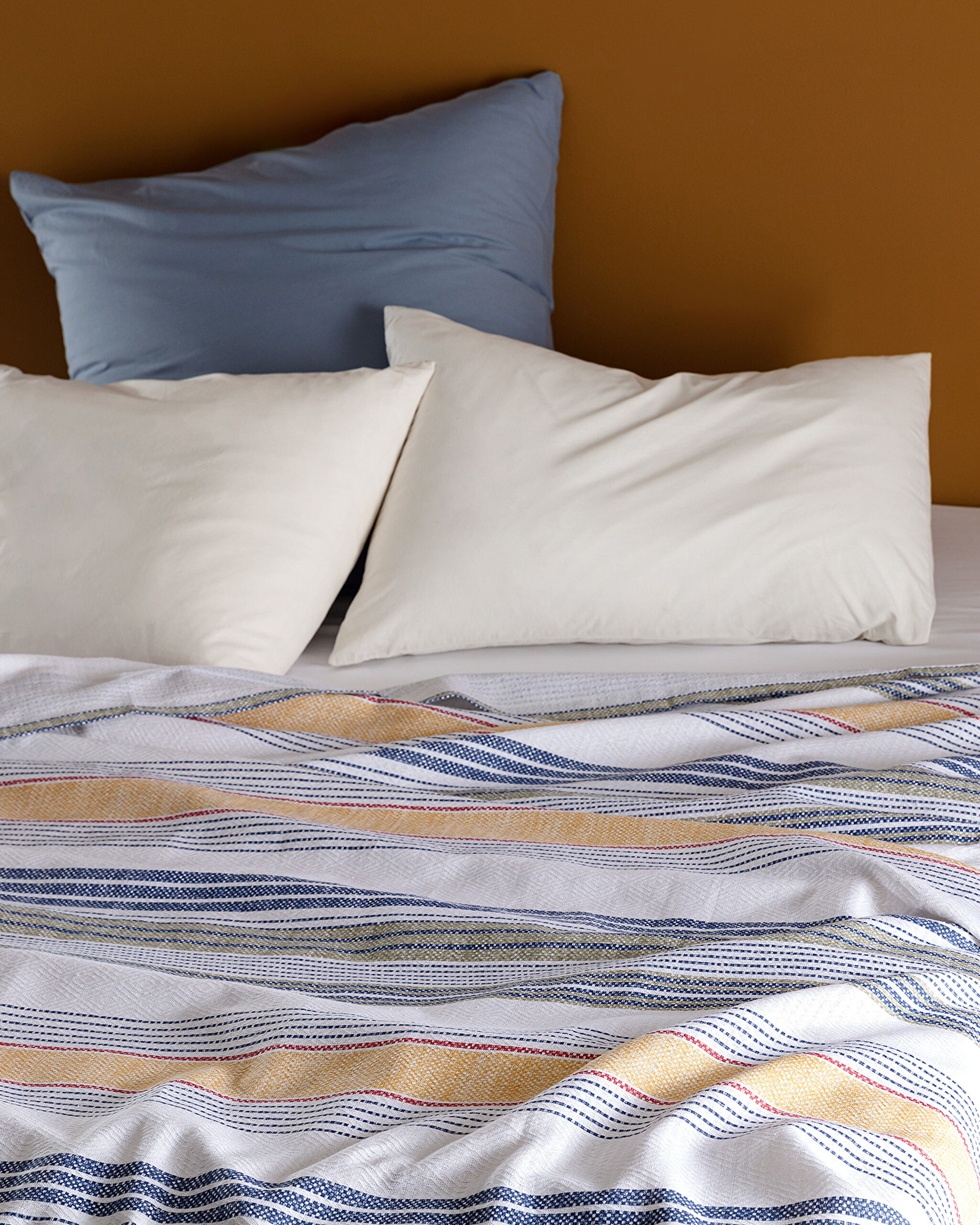 Piqué Double Coton Imprimé Janvier - Bleu Marine/Kaki - 1