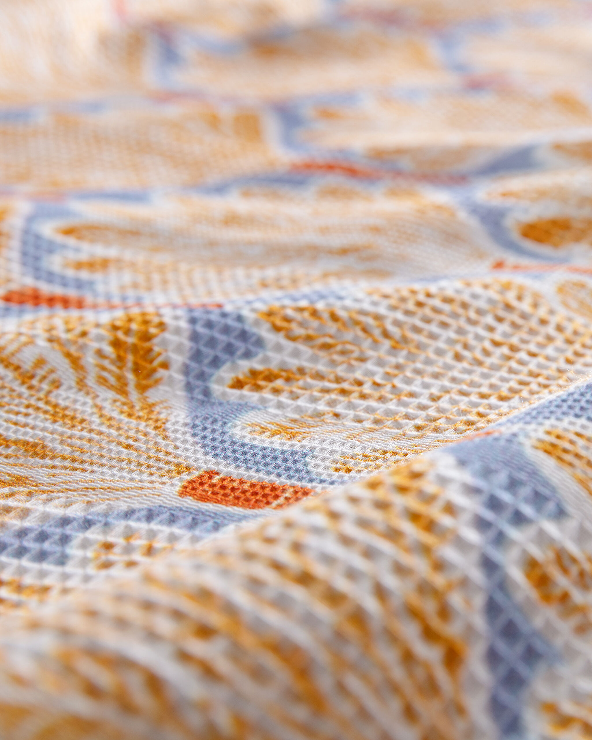 Brochet imprimé à double carte Kerman - Jaune - 2