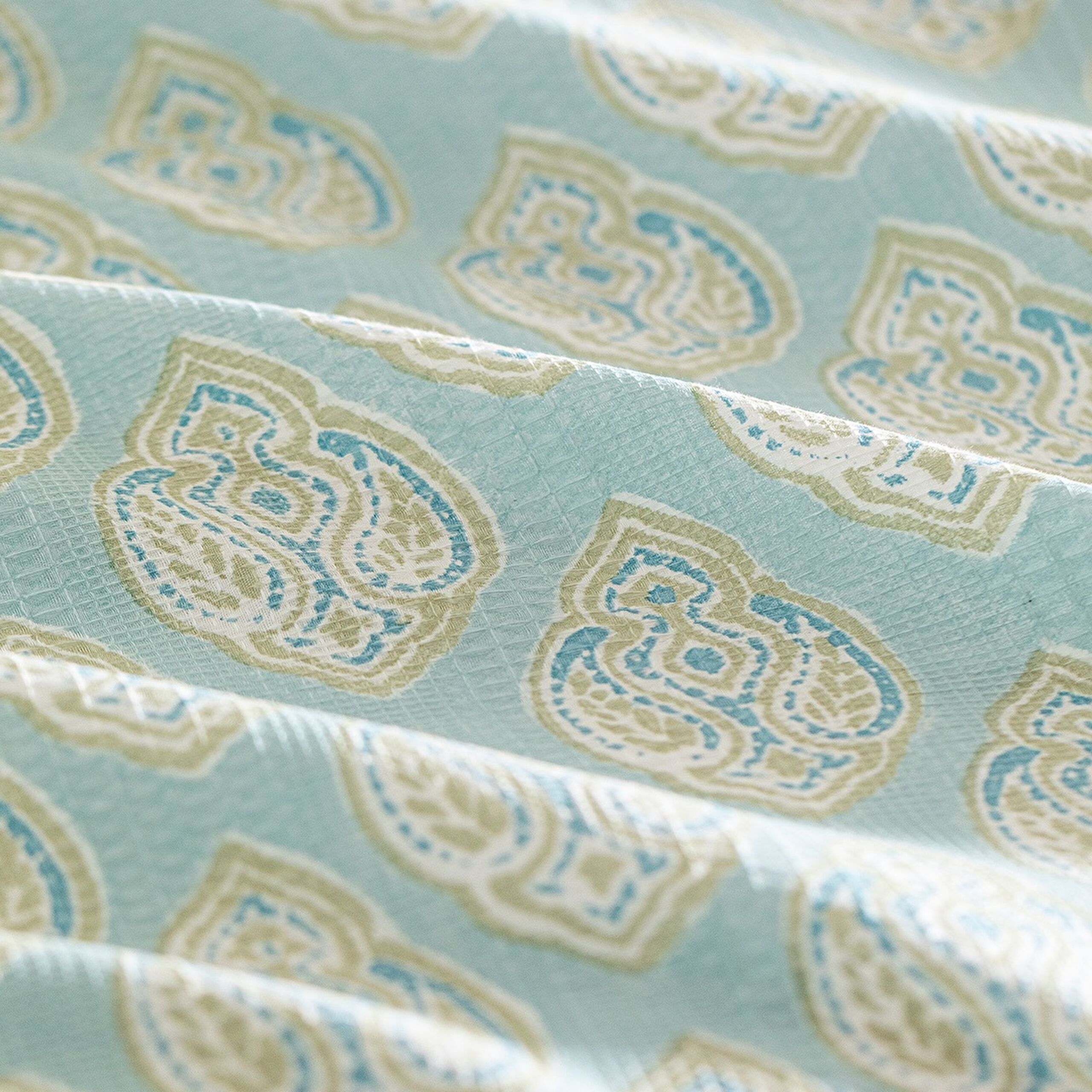 Ensemble Searlas en piqué double coton Ecocell imprimé - Vert menthe - 4