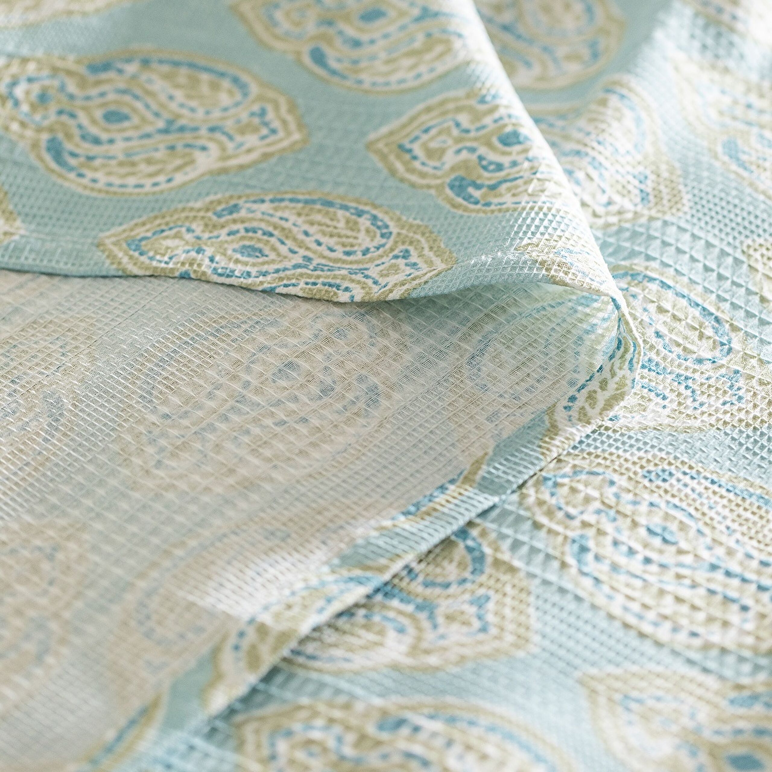 Ensemble Searlas en piqué double coton Ecocell imprimé - Vert menthe - 6