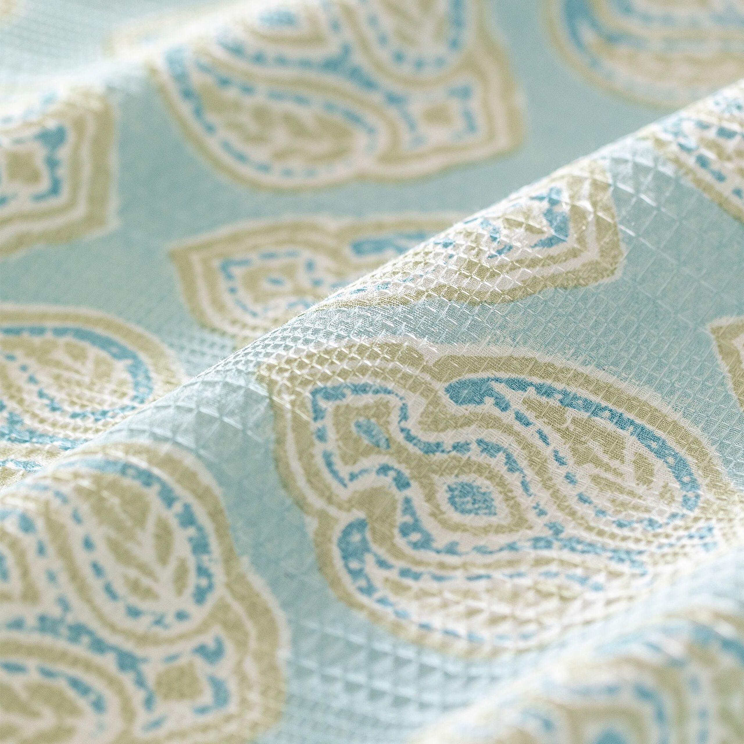 Ensemble Searlas en piqué double coton Ecocell imprimé - Vert menthe - 5