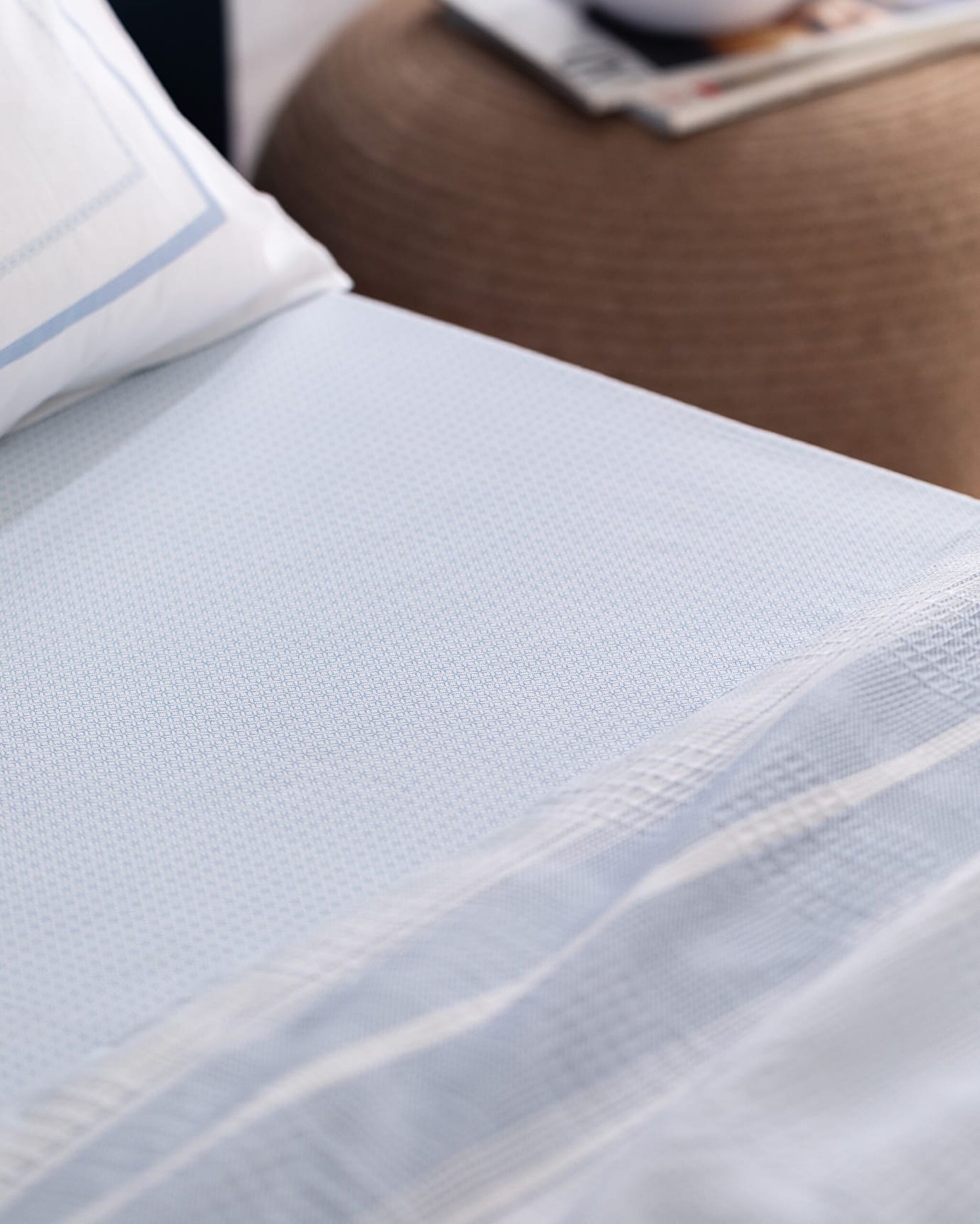 Edgard Cotton Double Ecocell Printed Pique Set - Blue - 3