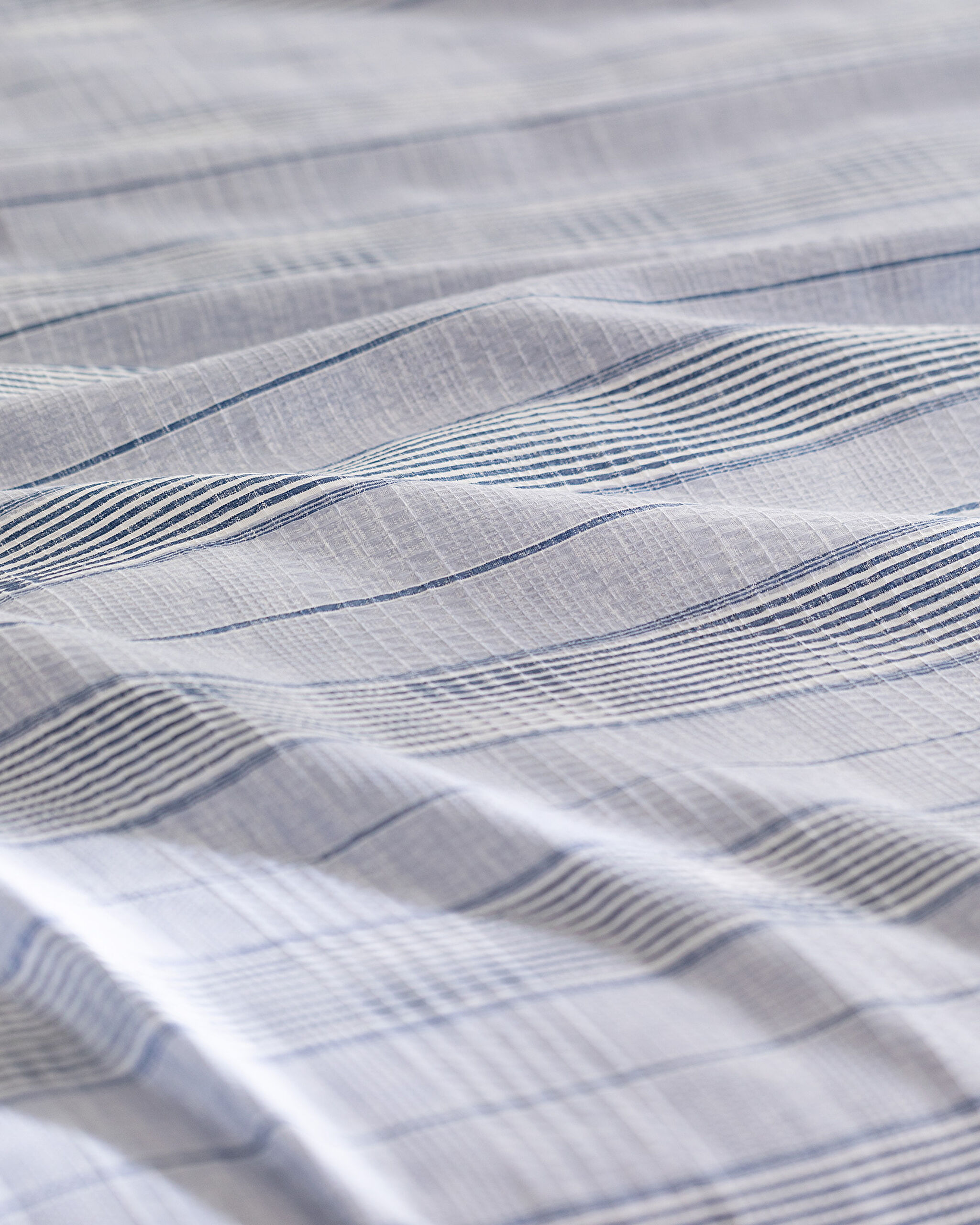 Ensemble piqué imprimé Marc King Size en coton Ecocell - Indigo - 4