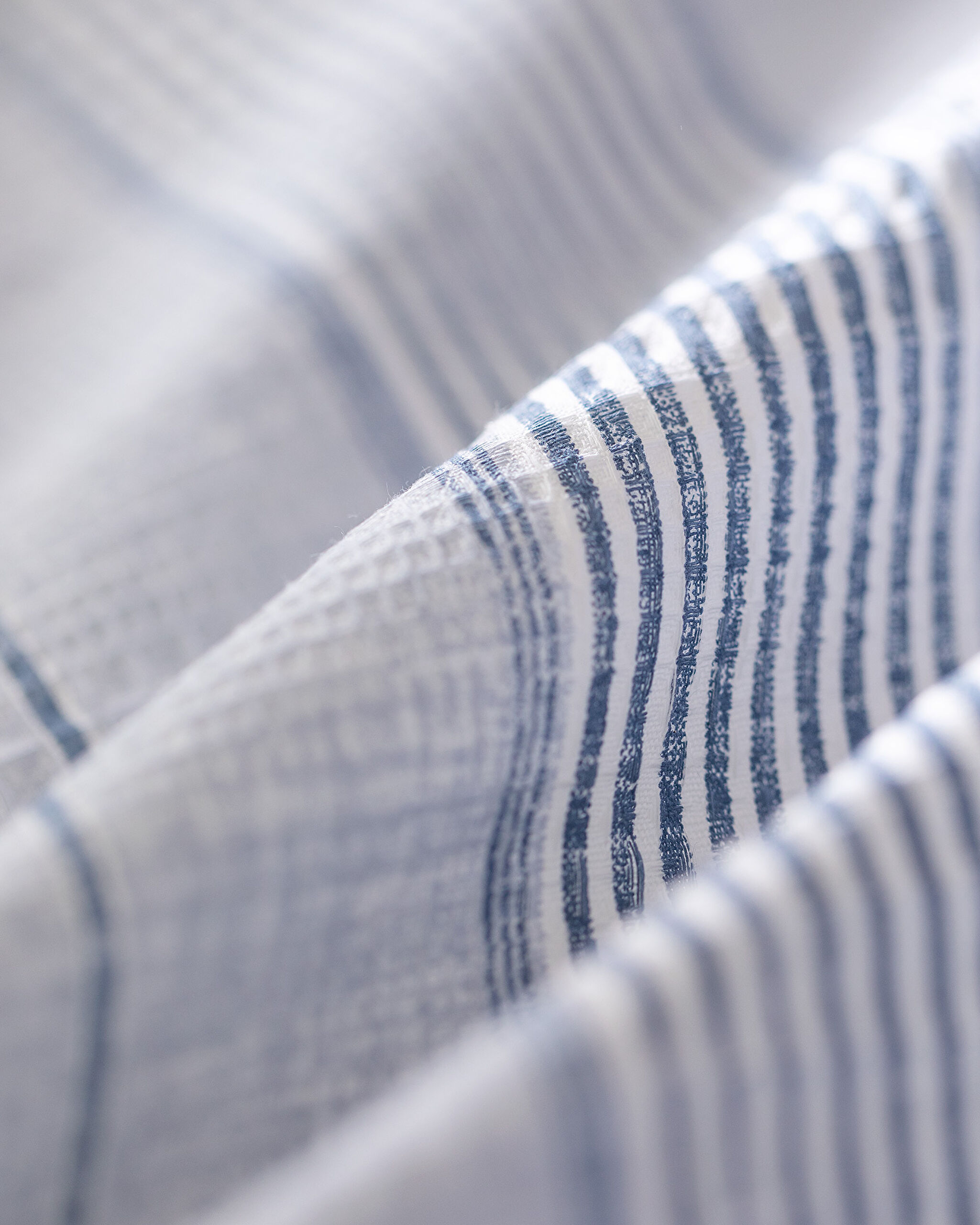 Ensemble piqué imprimé Marc King Size en coton Ecocell - Indigo - 5