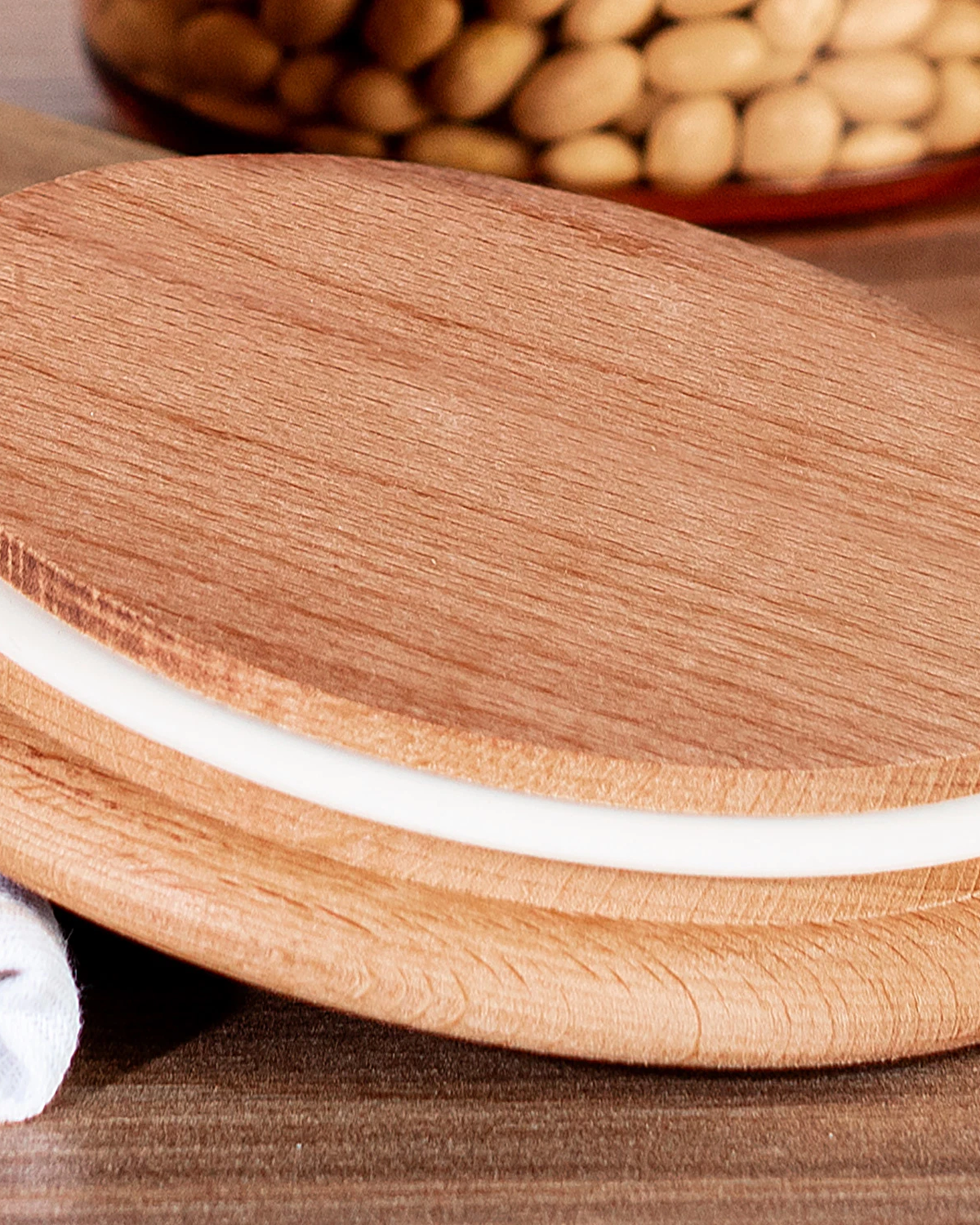 Yuviera 1500ml Storage Container with Wooden Lid Set of 2 - 2