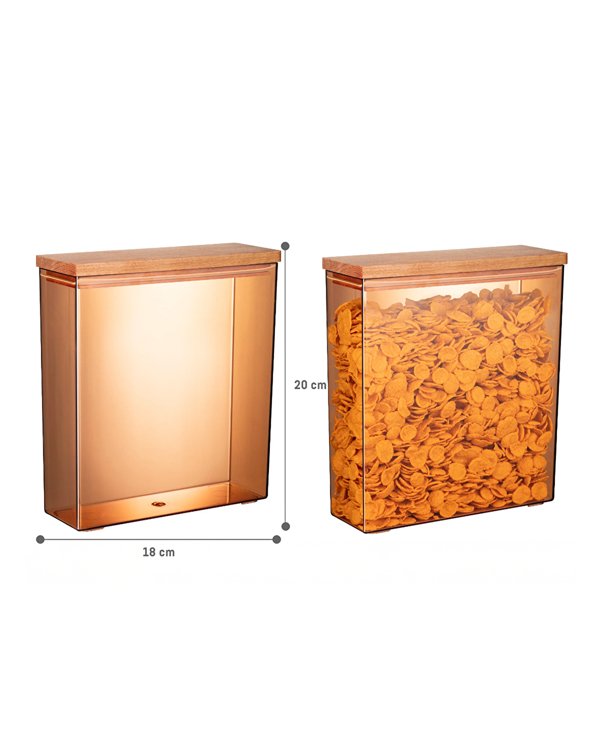 Boîte de rangement avec couvercle en bois Lucille 2500ML - 4