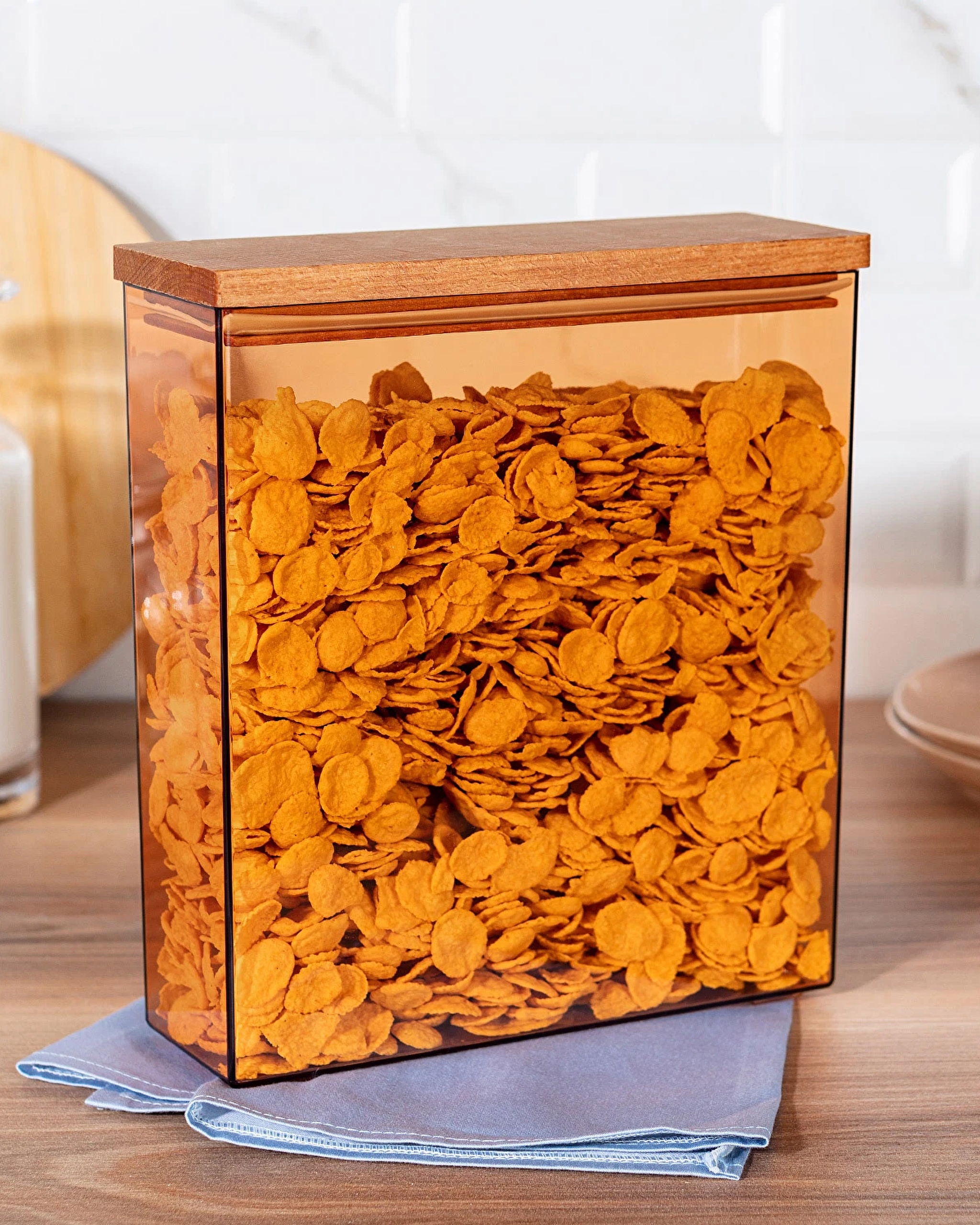 Boîte de rangement avec couvercle en bois Lucille 2500ML - 0