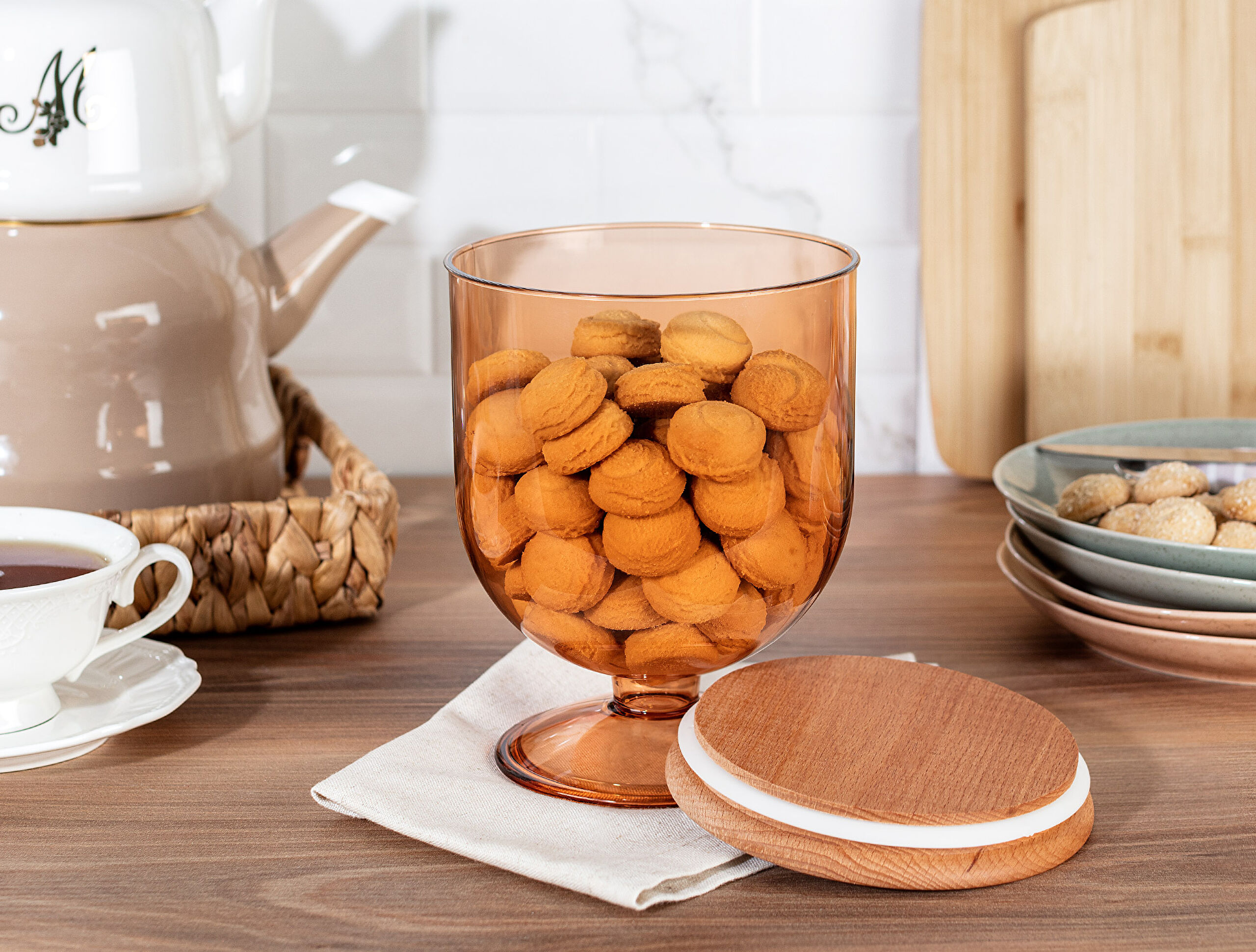 ⁠ Marion Storage Δοχείο Με Ξύλινο Καπάκι 1600ml_1}