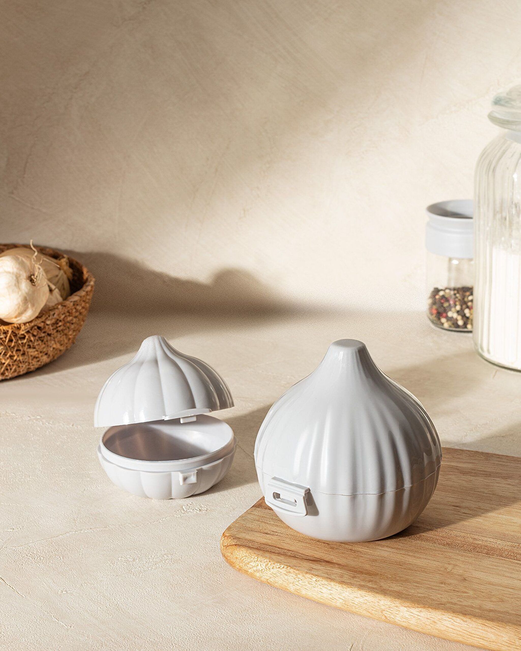 حاوية تخزين الثوم والبصل من جوستين - 0