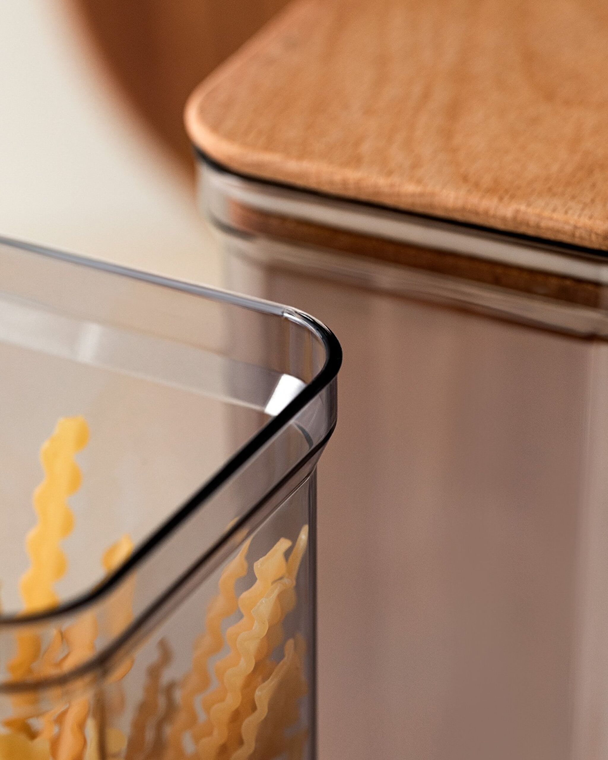 Kaviera Récipient de conservation 2 pièces avec couvercle en bois - 2100 ml - 1