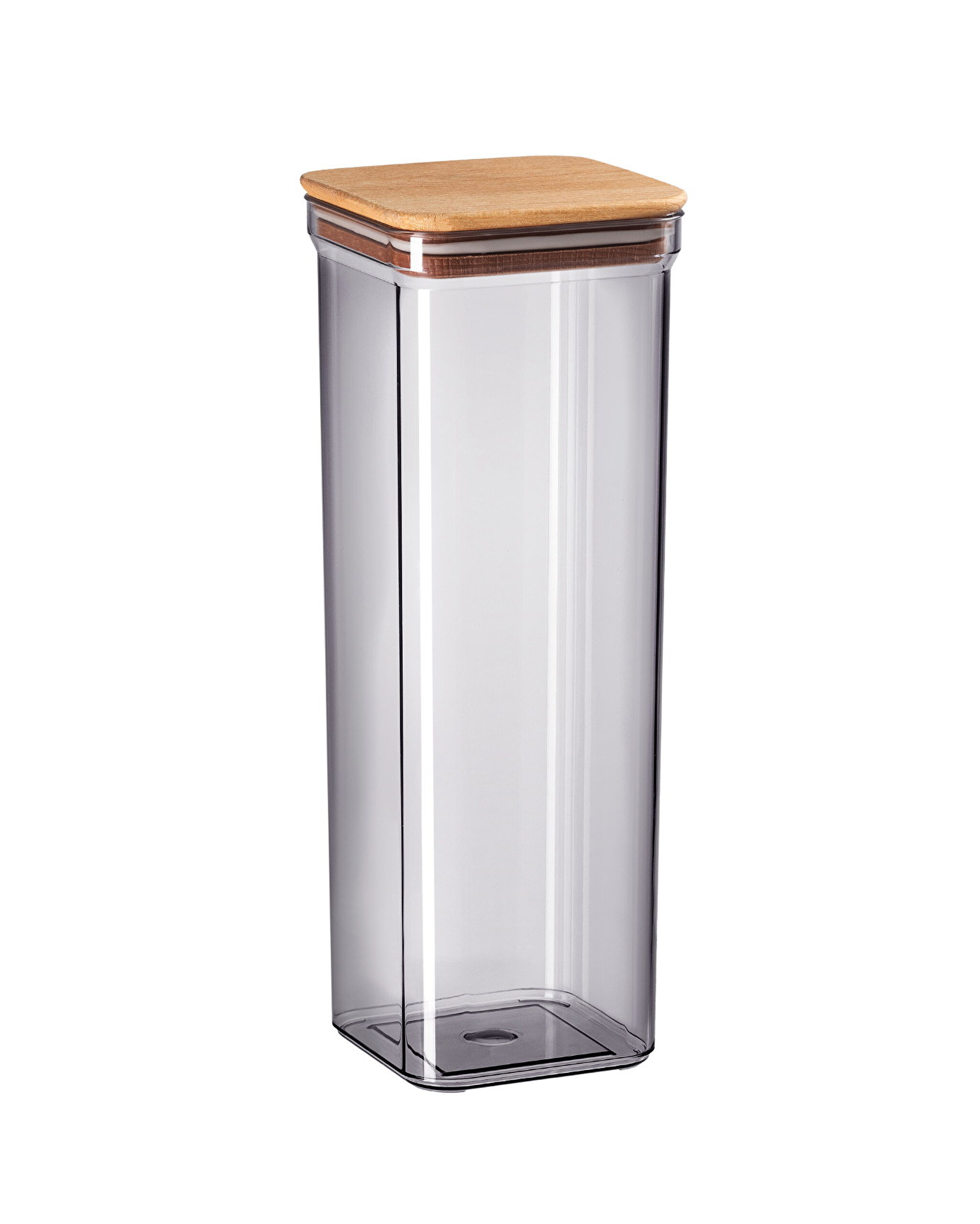 ⁠ Δοχείο Αποθήκευσης Kaviera 2100ml Με Ξύλινο Καπάκι Σετ 2 Τεμαχίων_4}