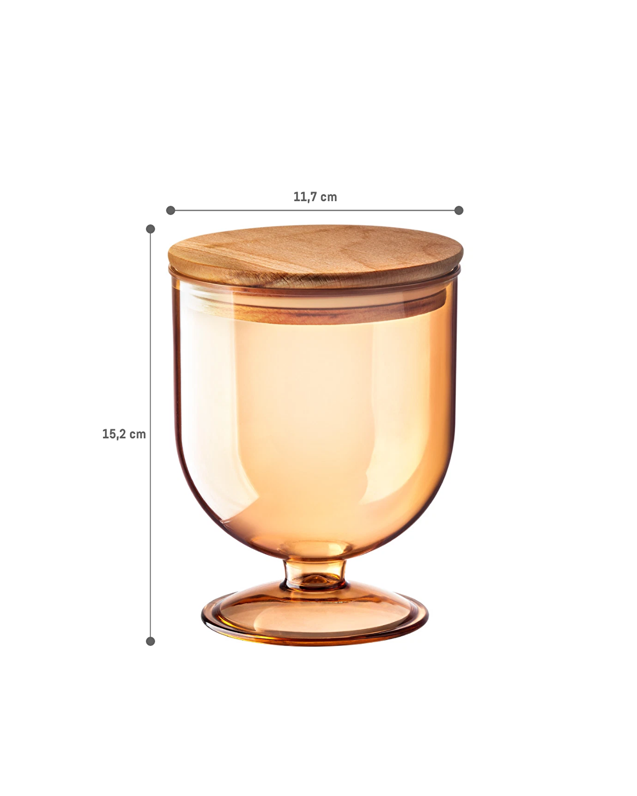 Conteneur de conservation Marion avec couvercle en bois 900 ml - 7