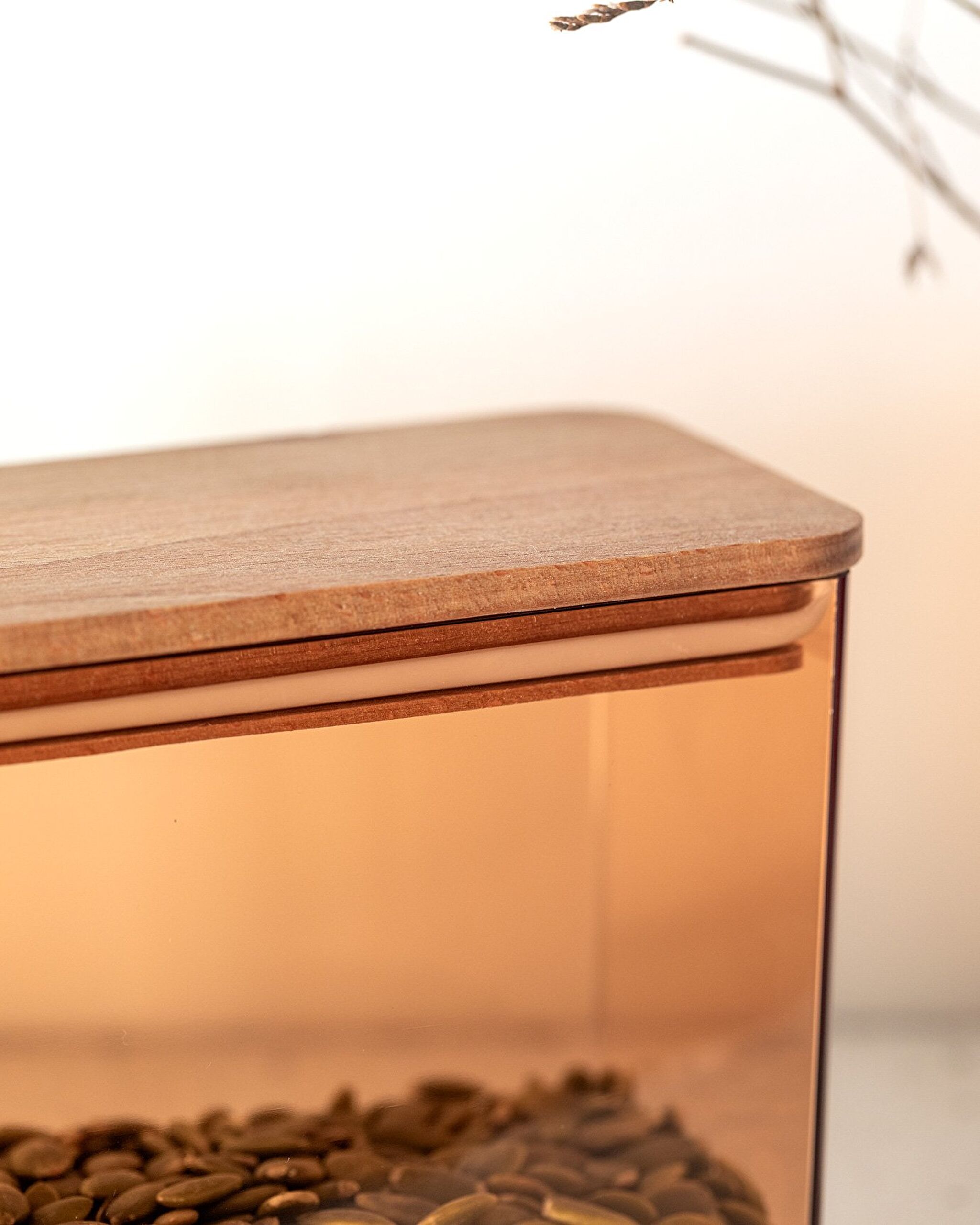 Récipient de conservation Lucille avec couvercle en bois -1200 ml - 3