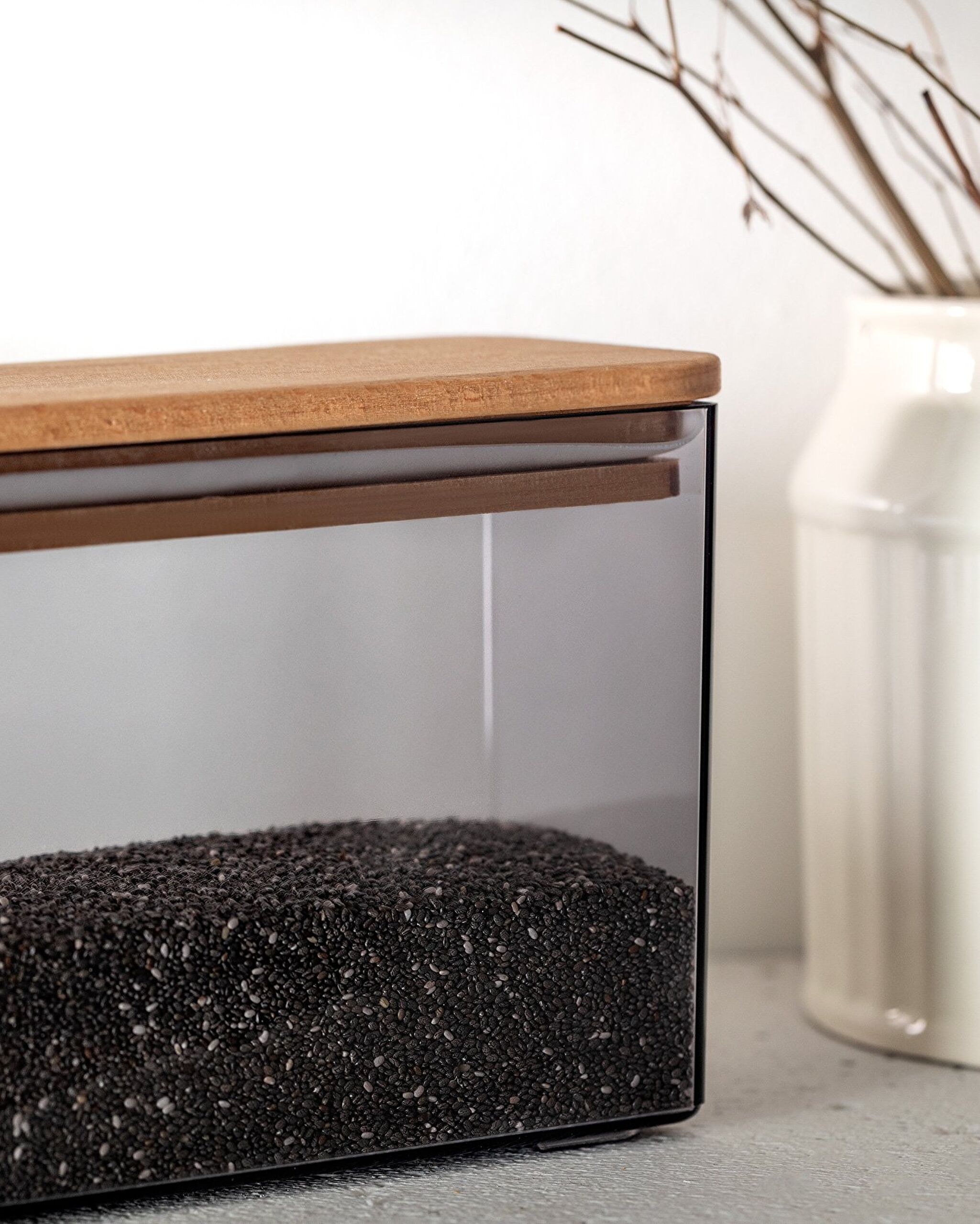 Récipient de conservation Lucille avec couvercle en bois 1200 ml - 3