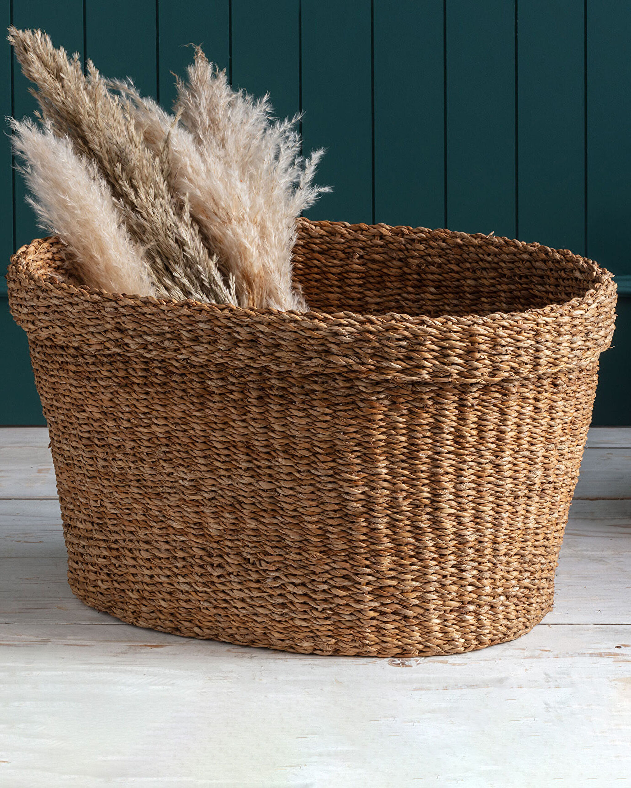 Adolie سلة الخوص الكبيرة