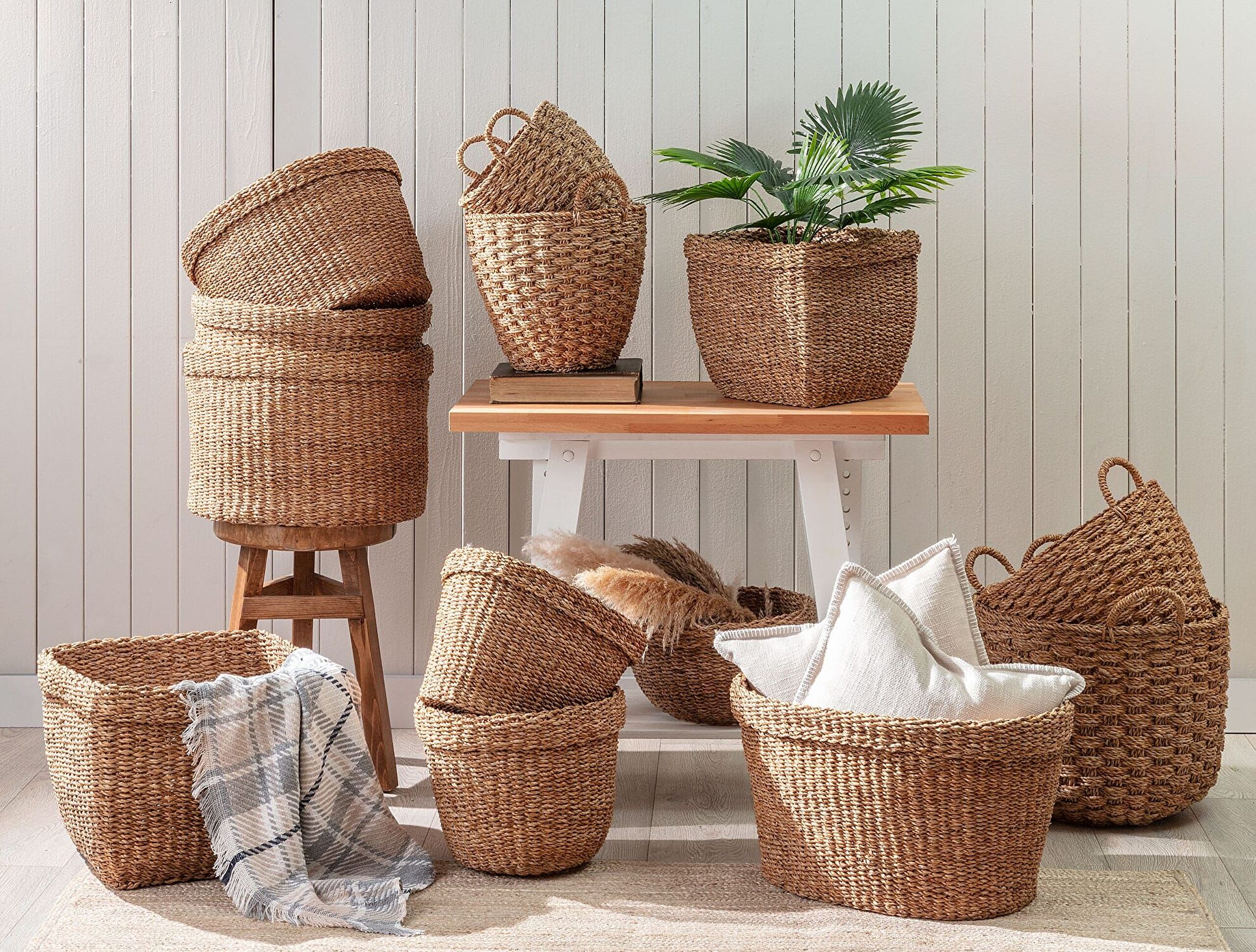 Brune Small Wicker Basket - 1