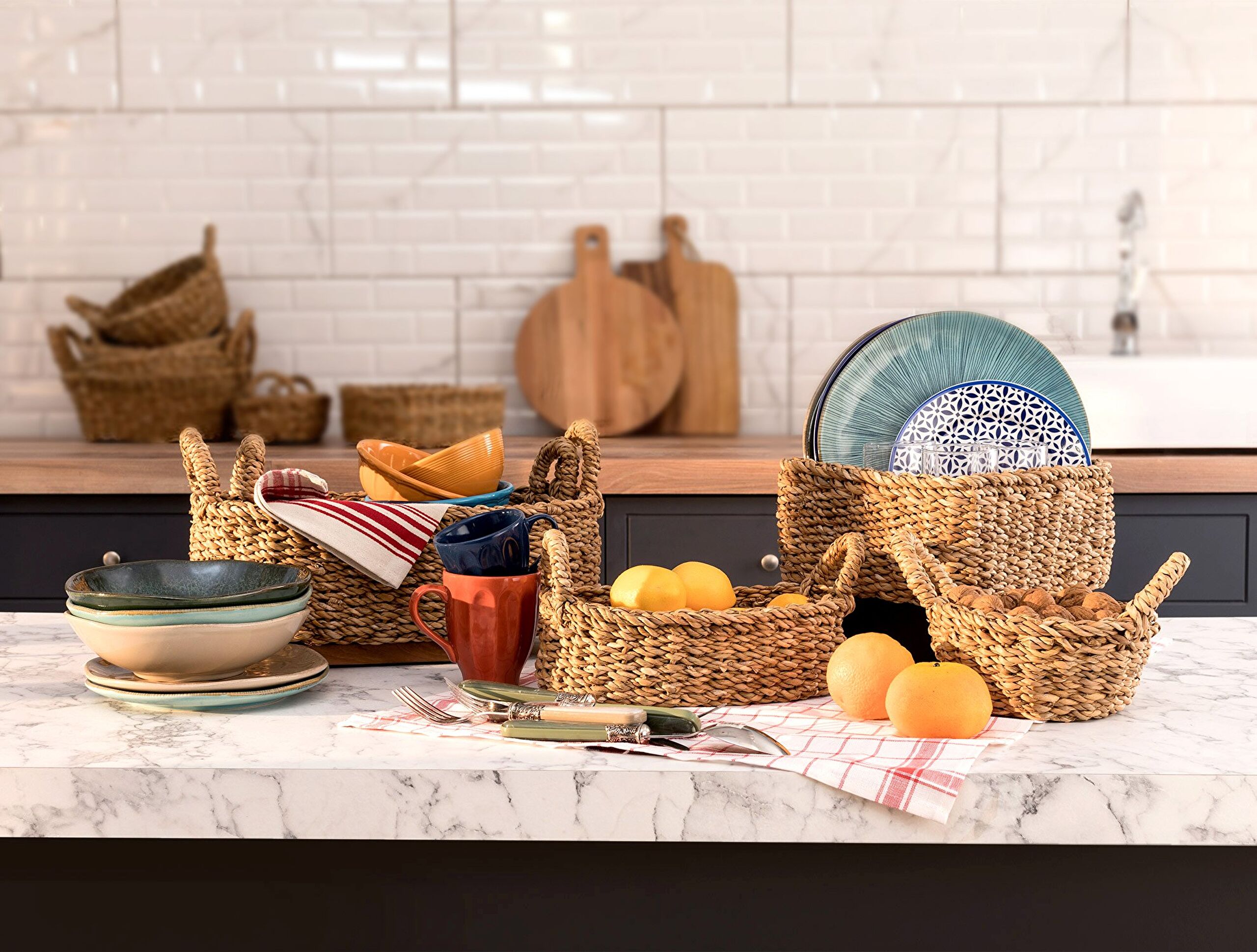 Lio Small Wicker Basket - 2