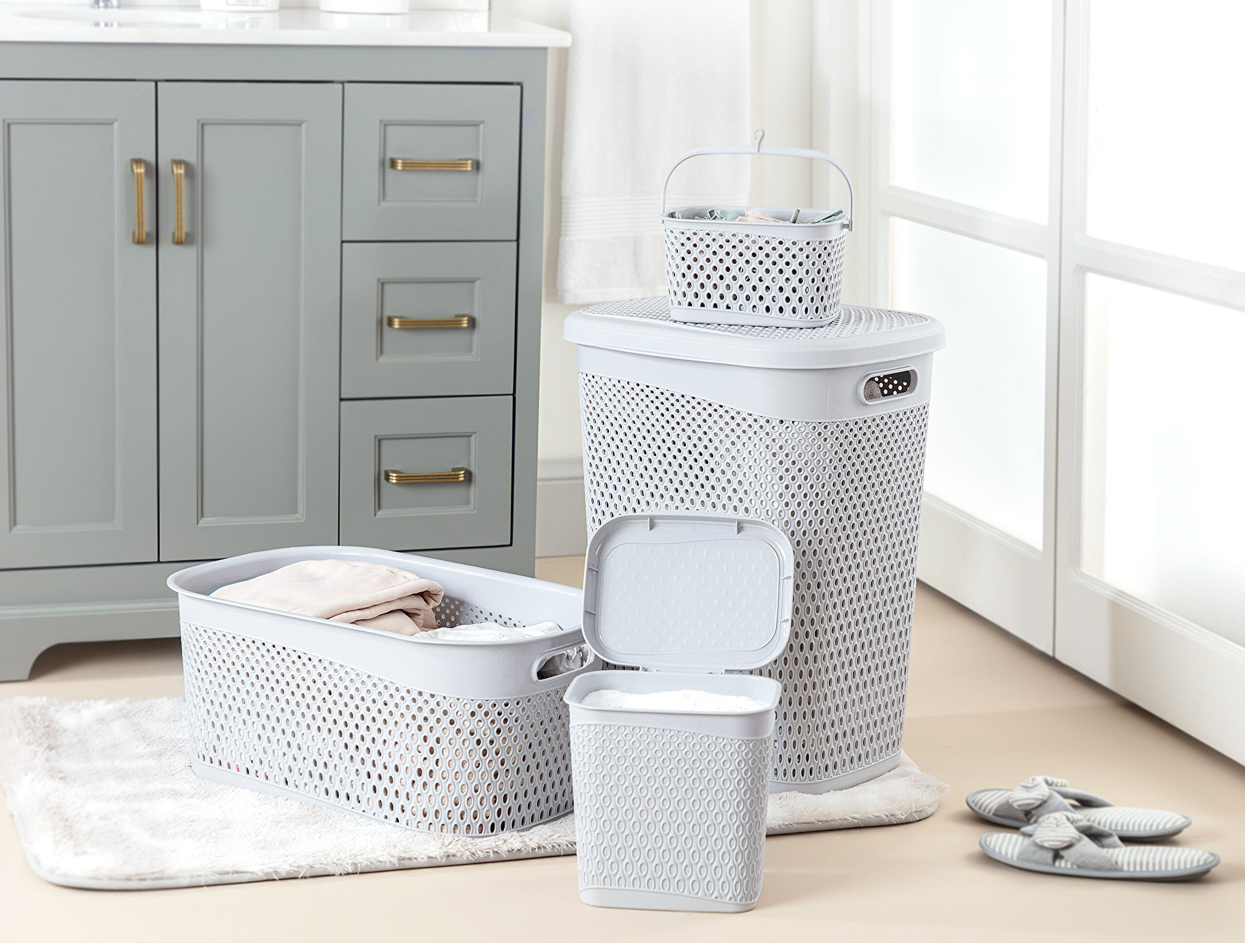 ⁠ Bellamy Laundry Basket Set 4 Pcs_1}