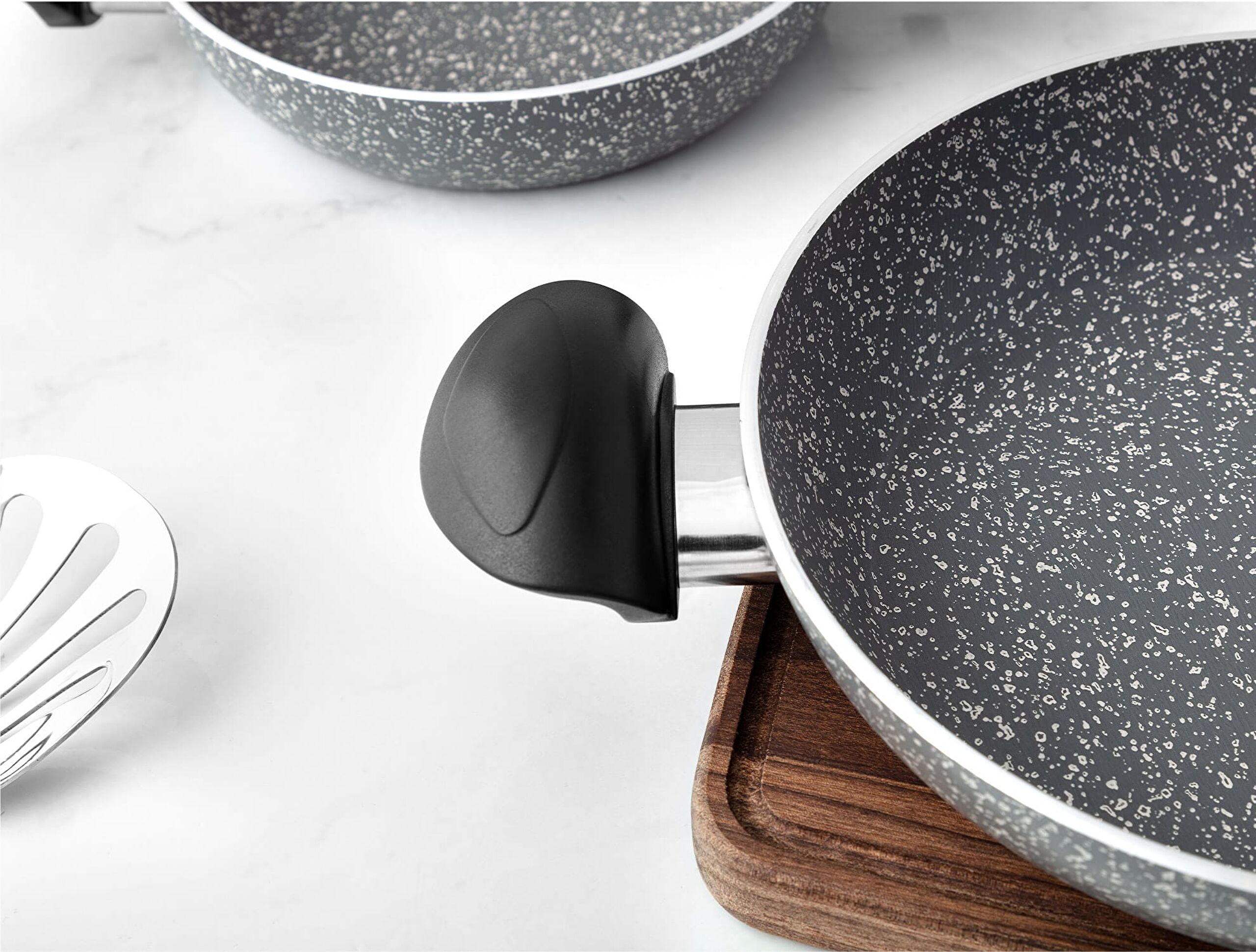 Gordes Granite Look 2 Piece Pan Set - 2
