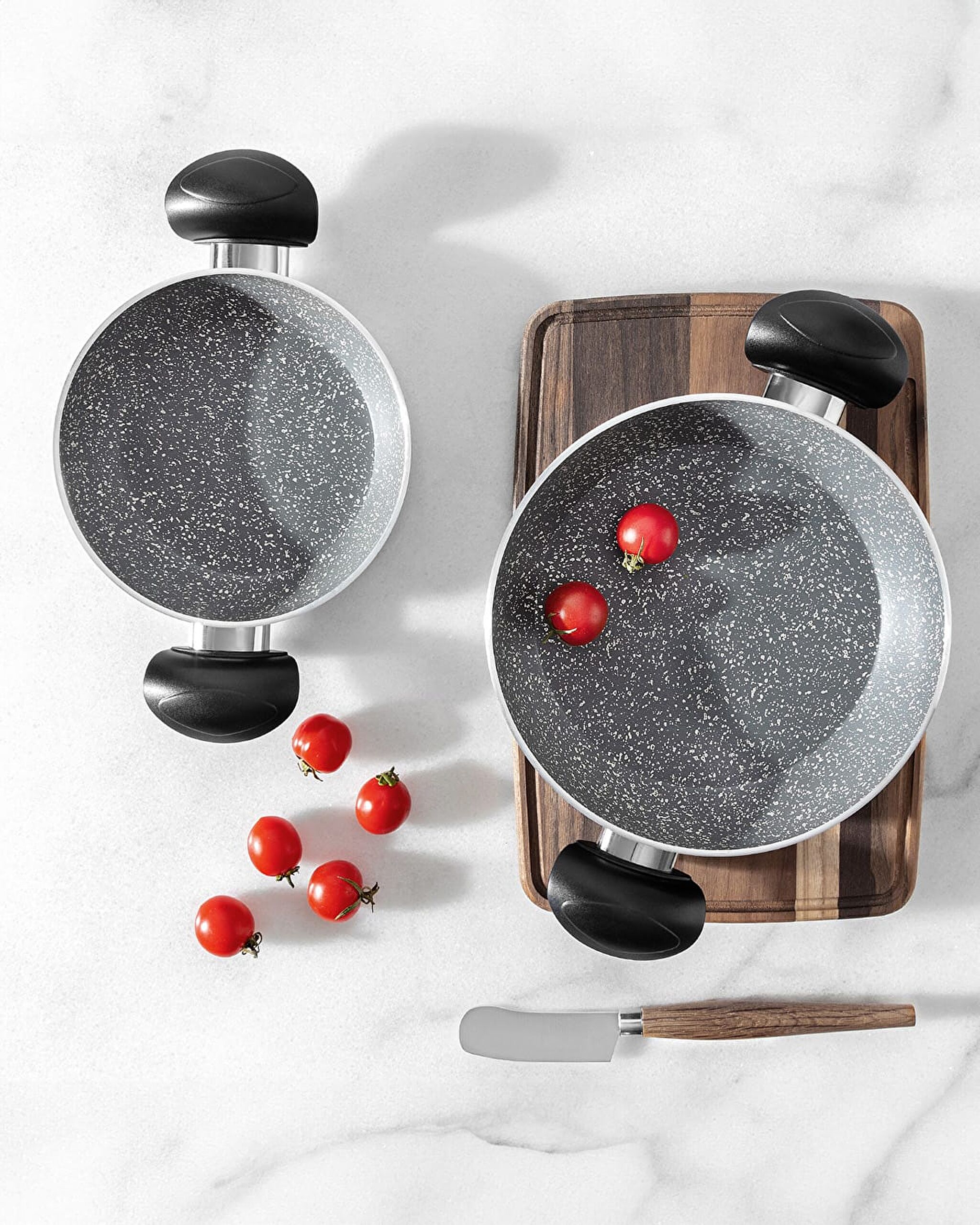 Gordes Granite Look 2 Piece Pan Set - 3