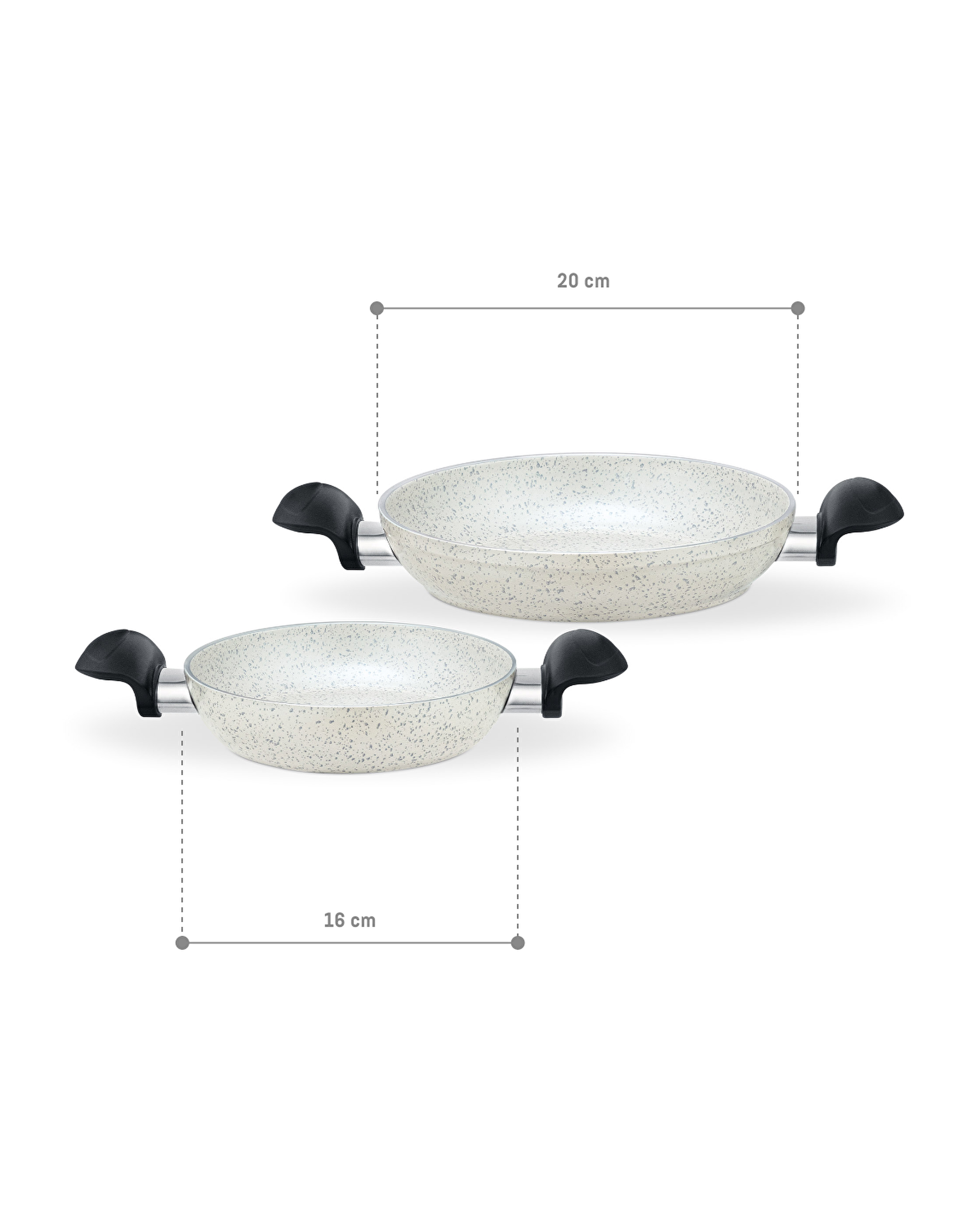 Gordes Granite Look 2 Piece Pan Set - 7