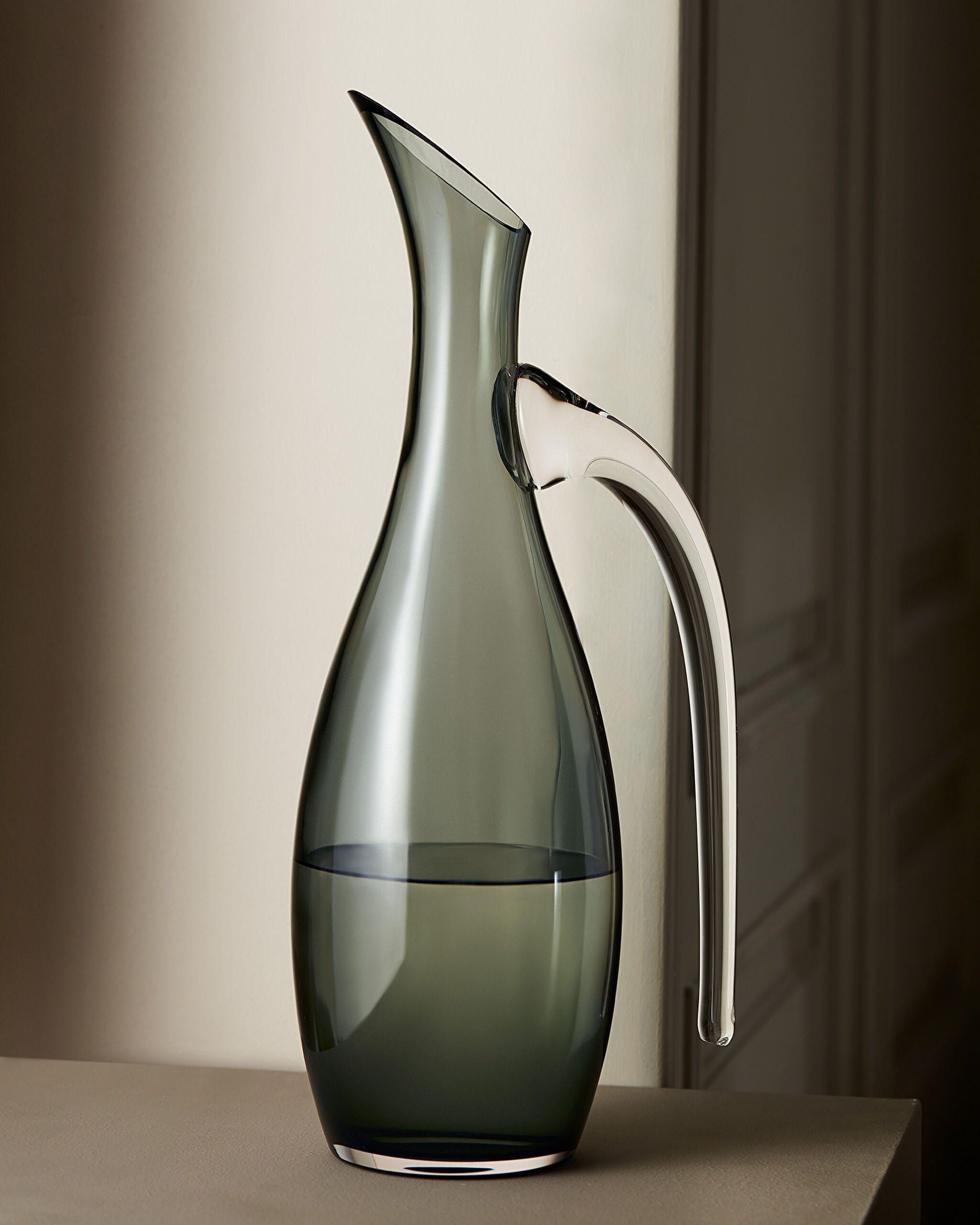 ⁠ Trouville Handmade Glass Carafe With Handle_0}