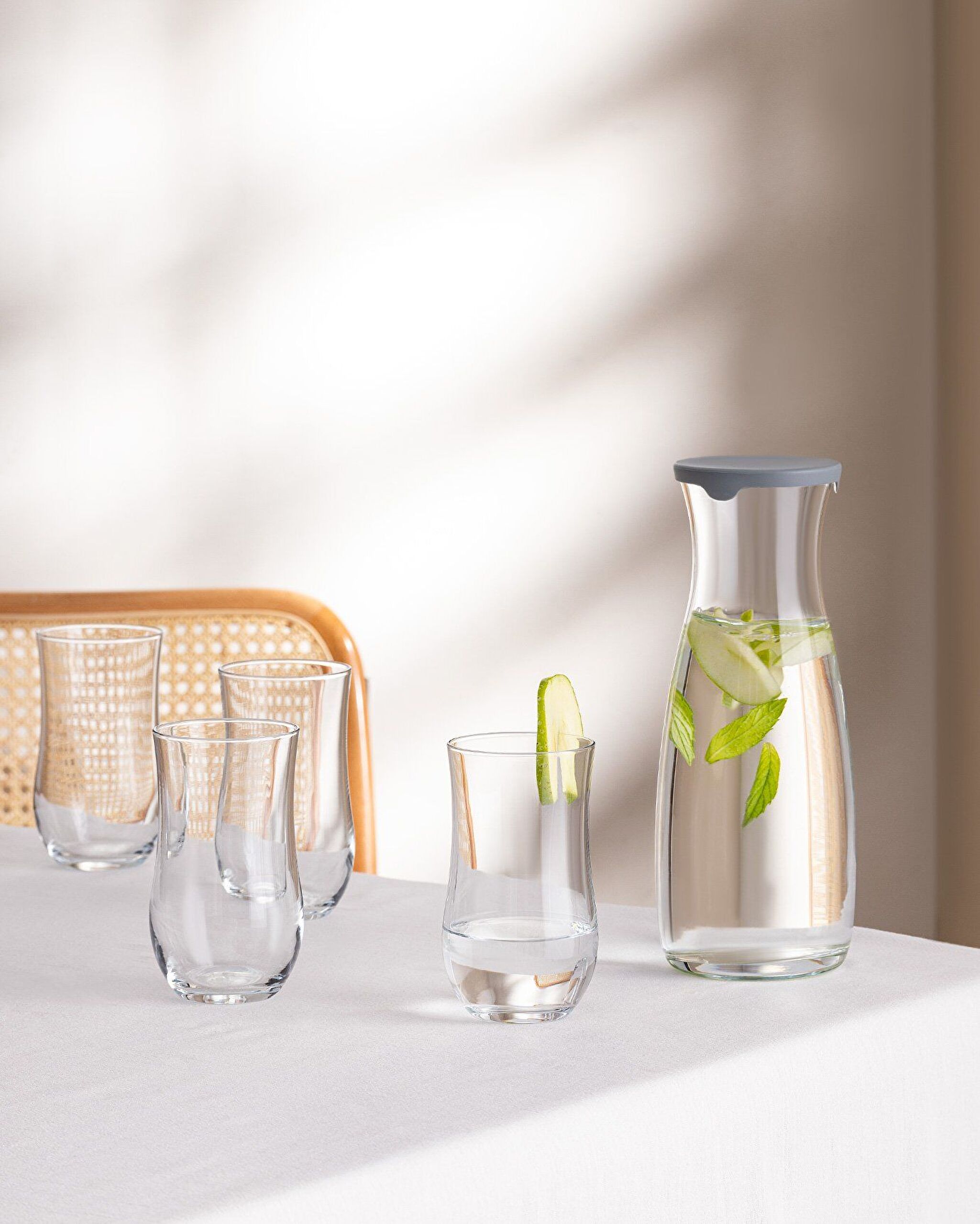 طقم إبريق ديامانتا 5 قطع مع غطاء - 0