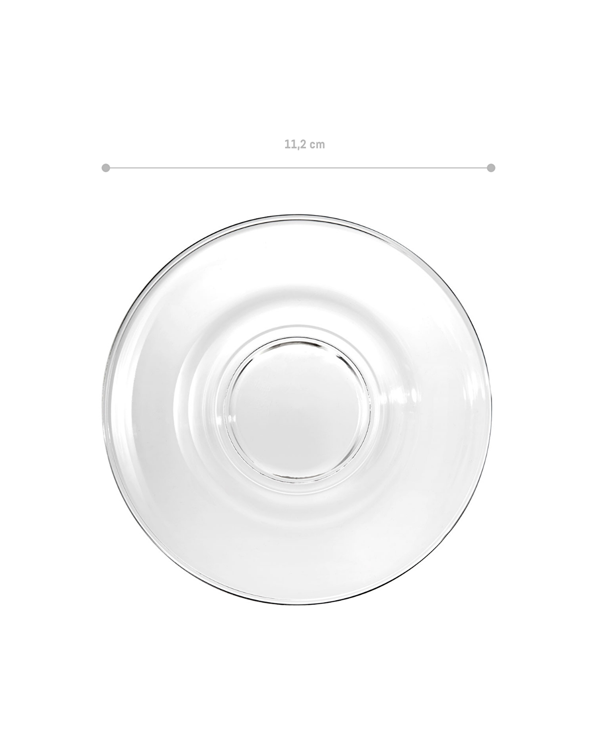 طقم أطباق لتقديم الشاى - كريستال 6 قطع - 3