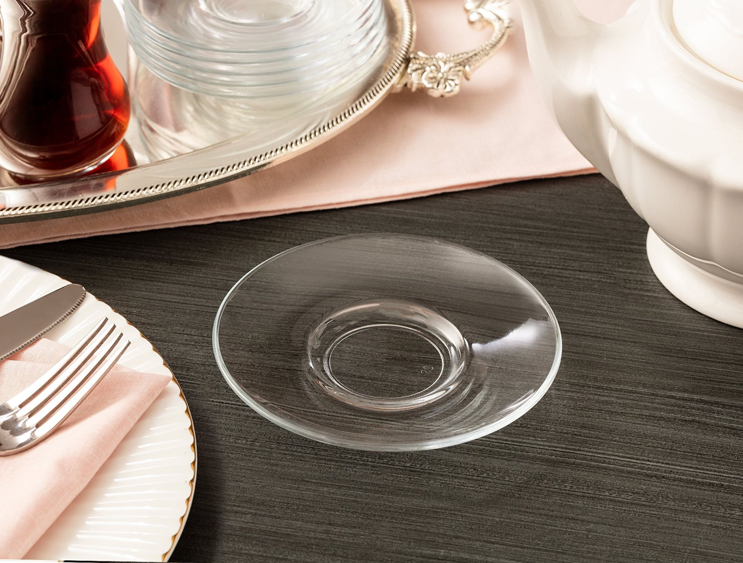 Assiette à thé 6 pièces Thierry - 0