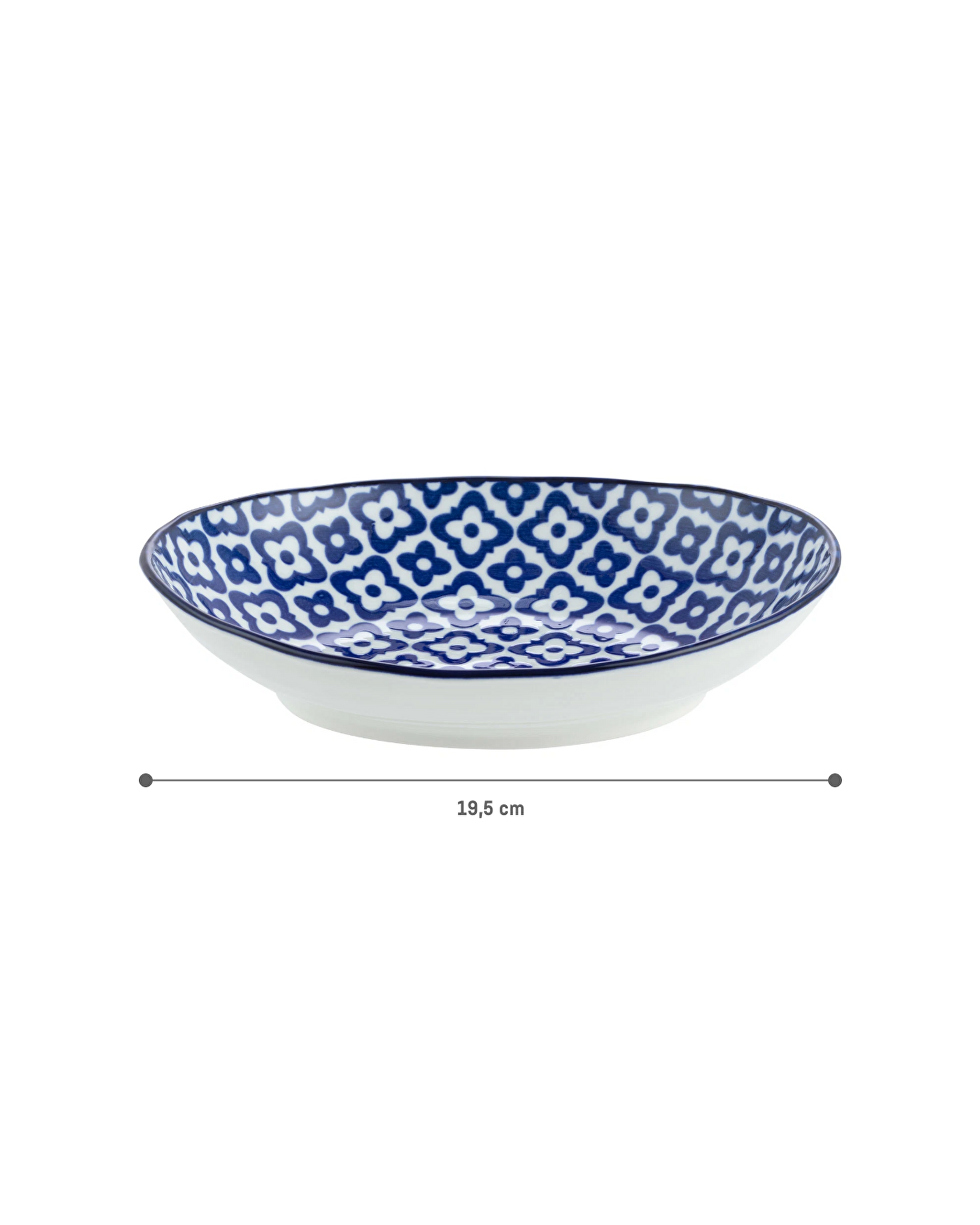 Rêve Bleu Tuyau Oval Plate - 1