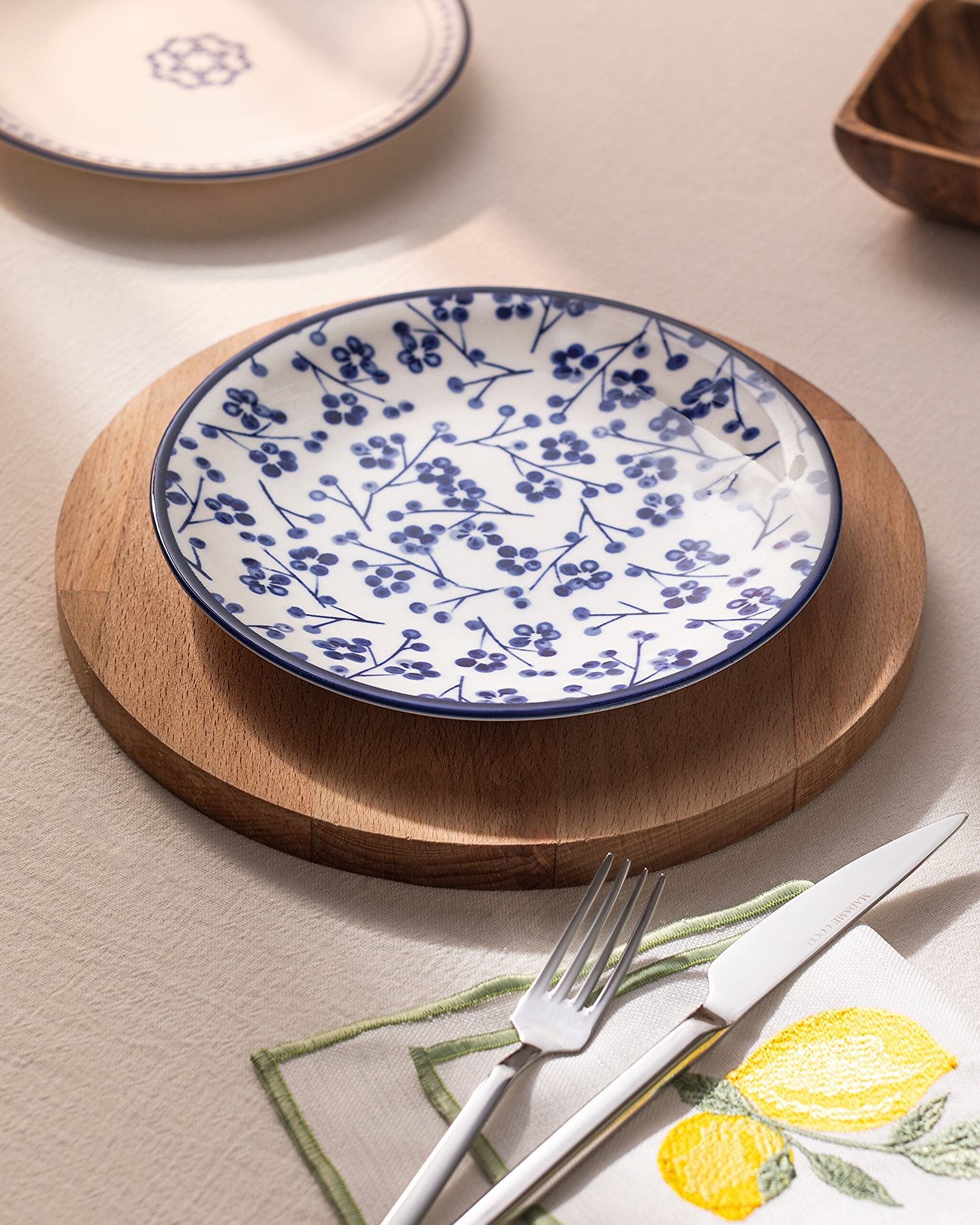 Rêve Bleu Ange Dessert Plate 19 Cm - 1