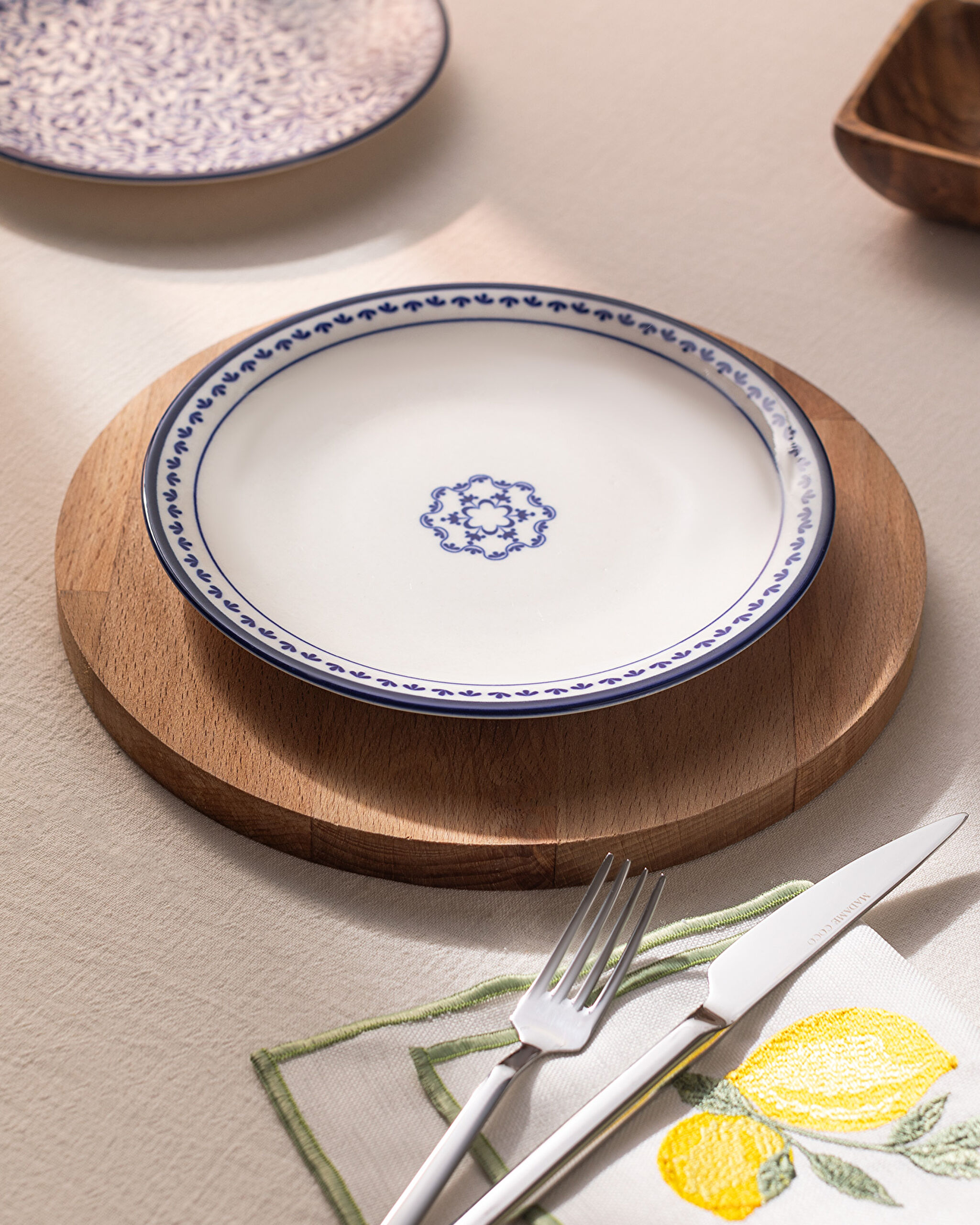 طبق كيك ريف بلو إسبيرير 19 سم - 1