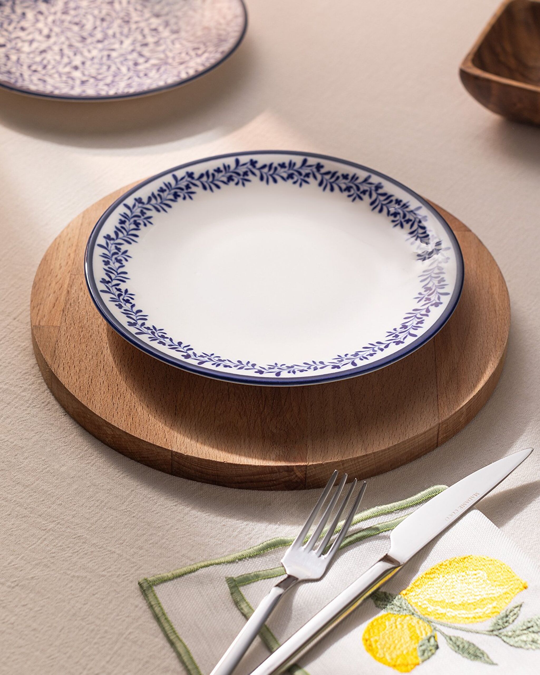 Rêve Bleu Couronne Dessert Plate 19 Cm - 1