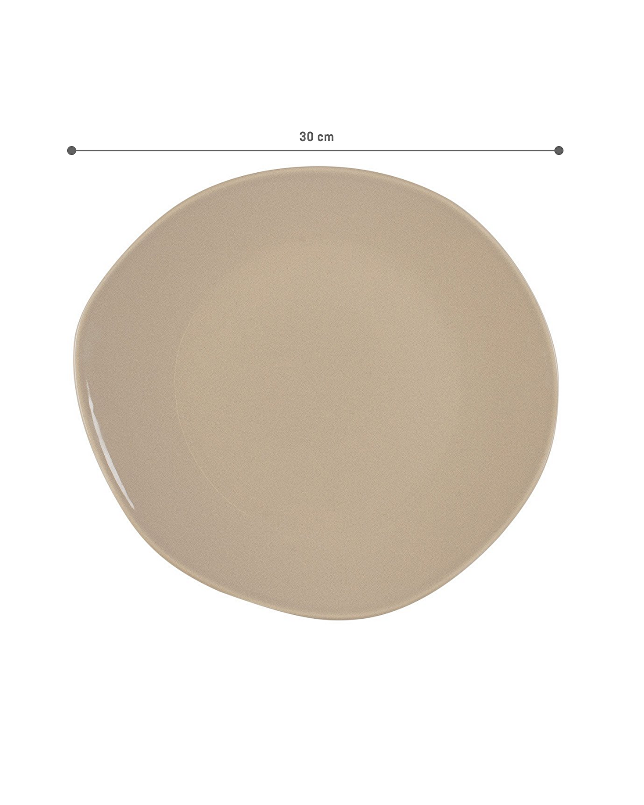Souci Serving Plate - Beige - 30 cm - 5