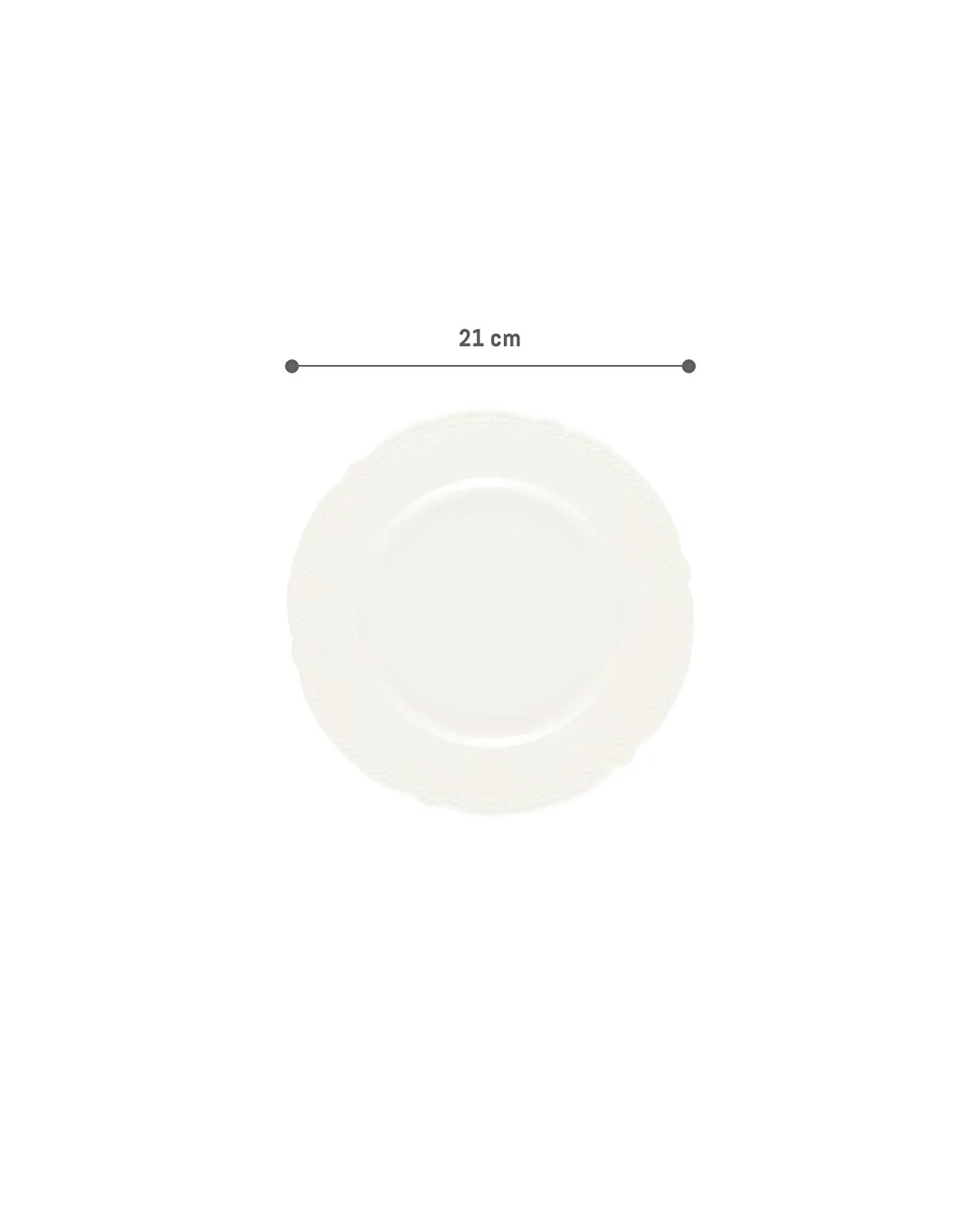 Spring Cake Plate - 21 cm - White - 5