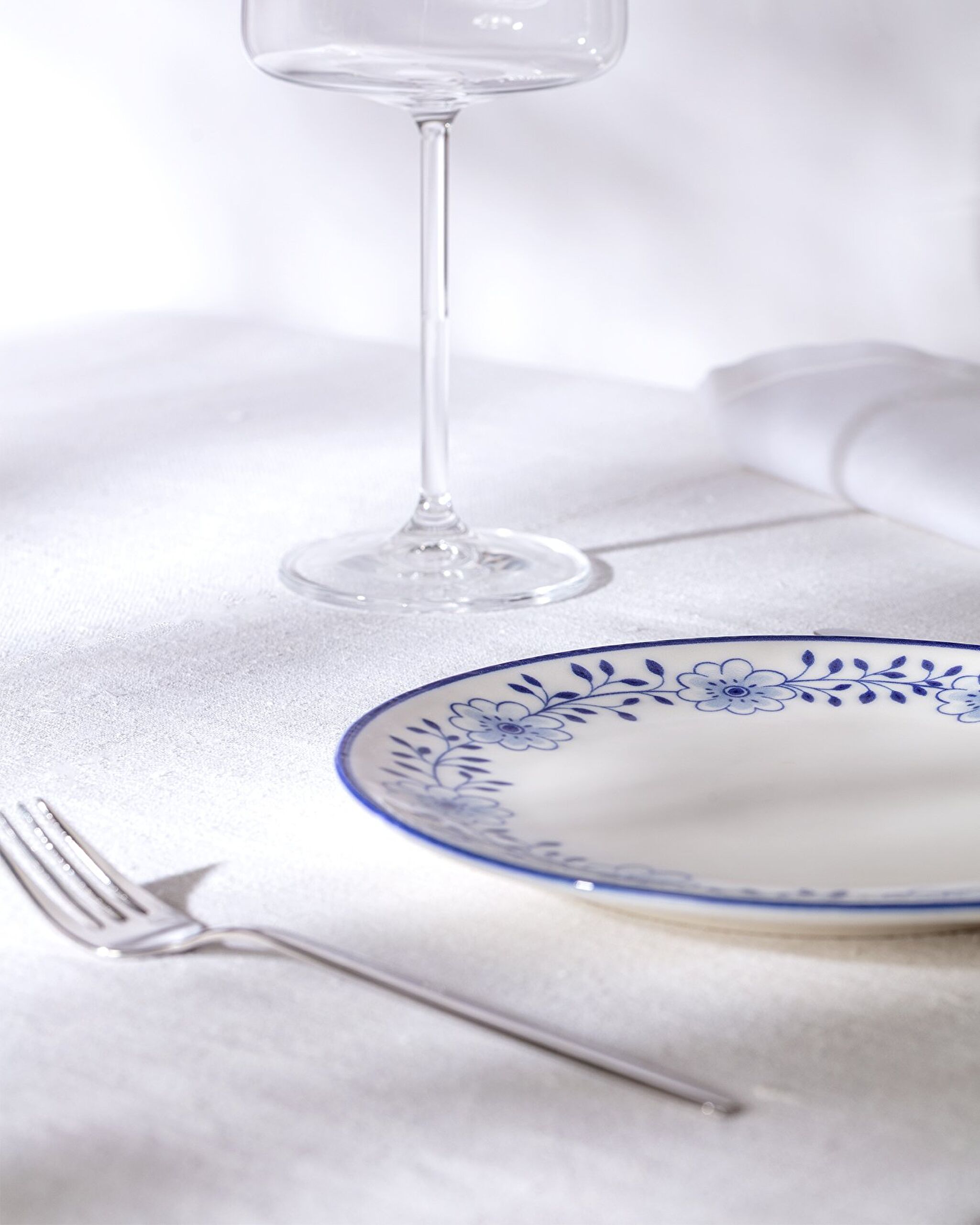 Reve Bleu Floral Cake Plate - 3