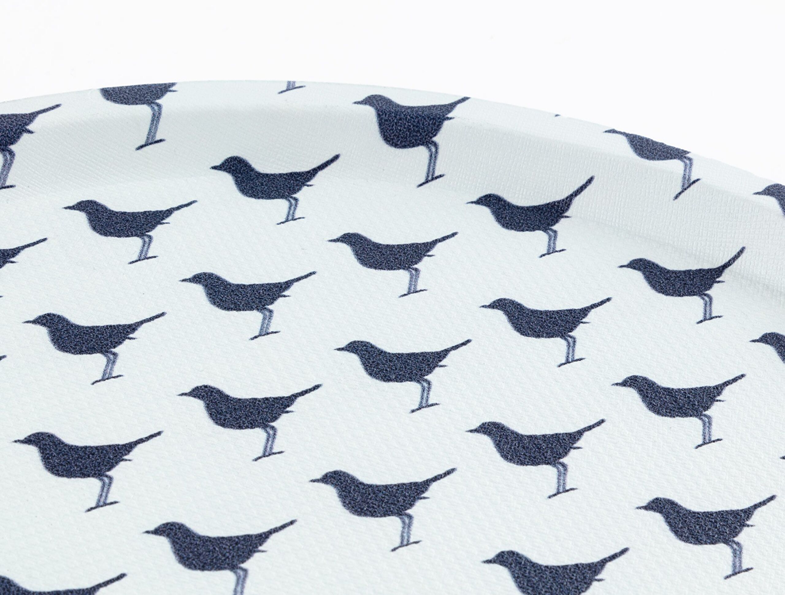 Rêve Bleu Oiseau Round Tray - 2