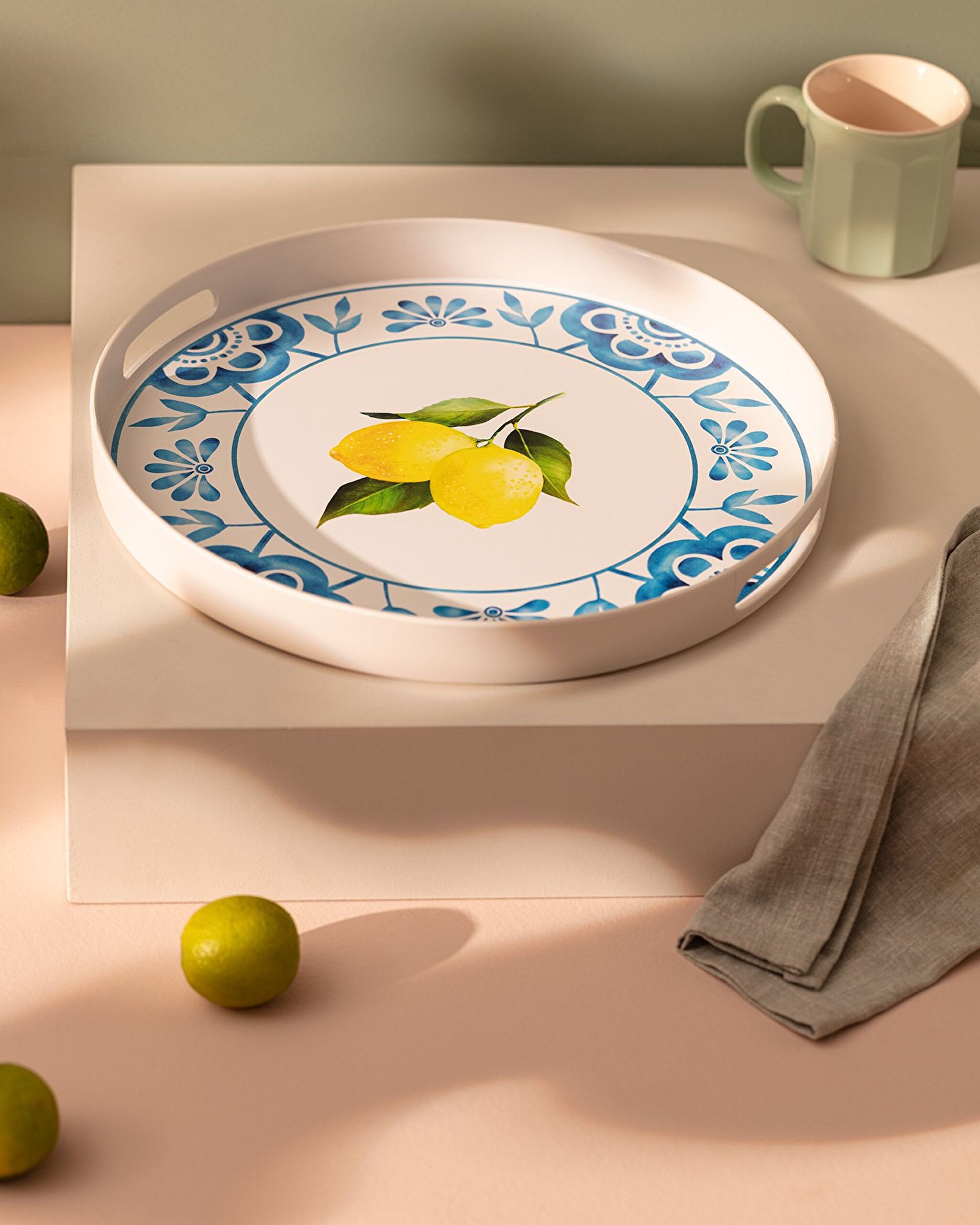 Rundes Lemoncha-Tablett - 0