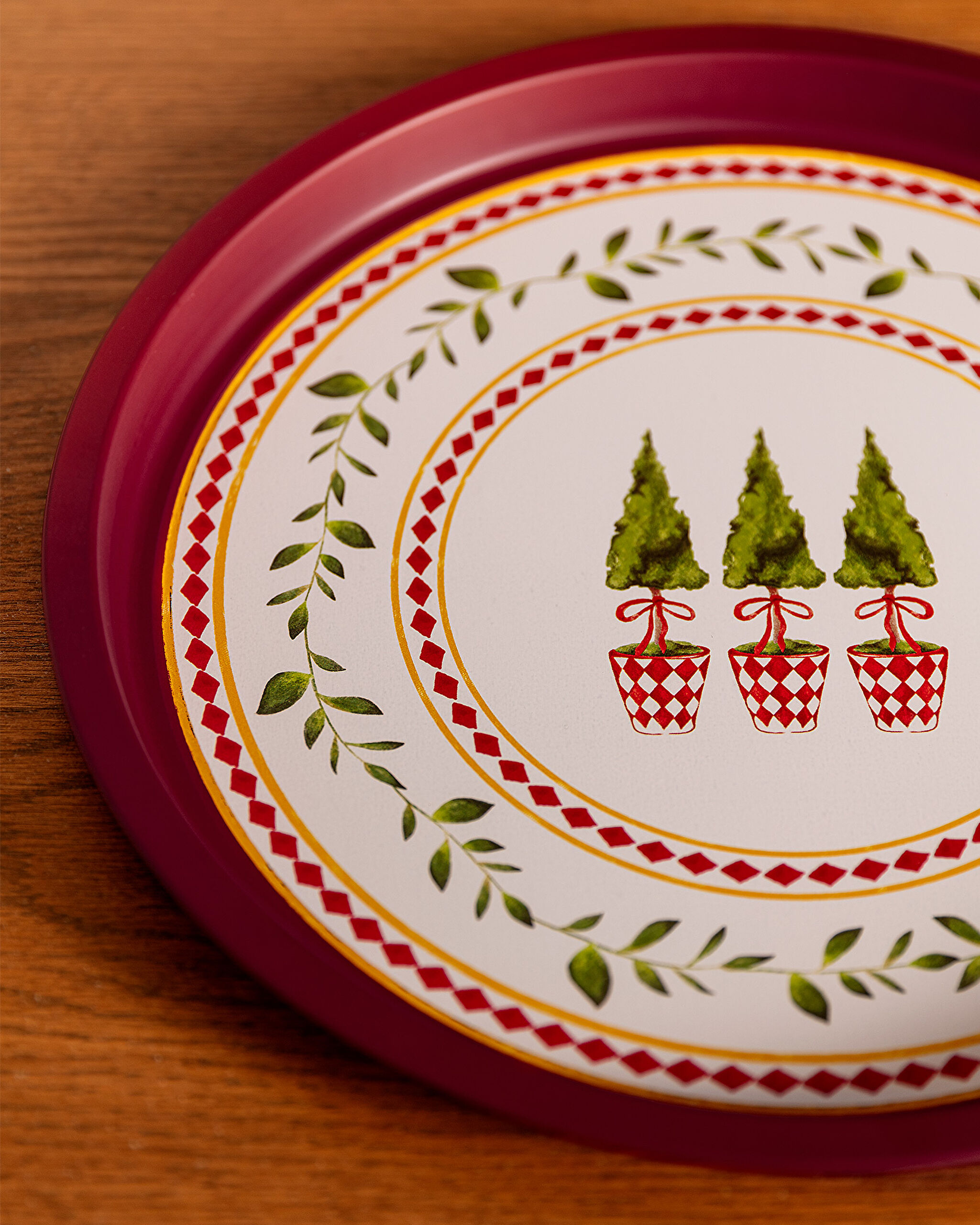 Chris rond metalen dienblad - 1